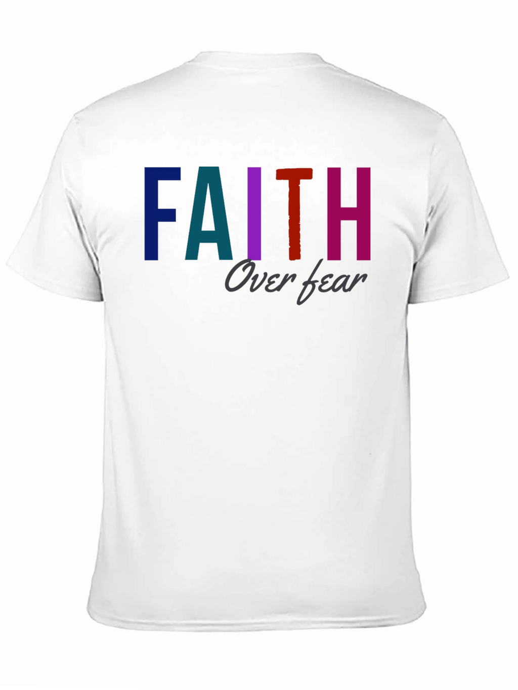 Faith Over Fear Graphic T-Shirt - Unisex Black Tee