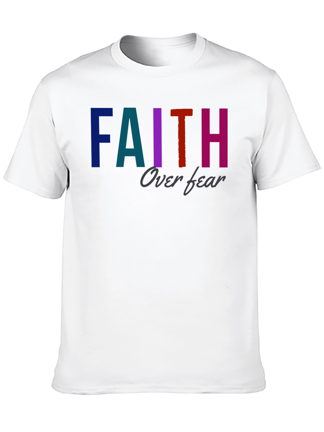 Faith Over Fear Graphic T-Shirt - Unisex Black Tee