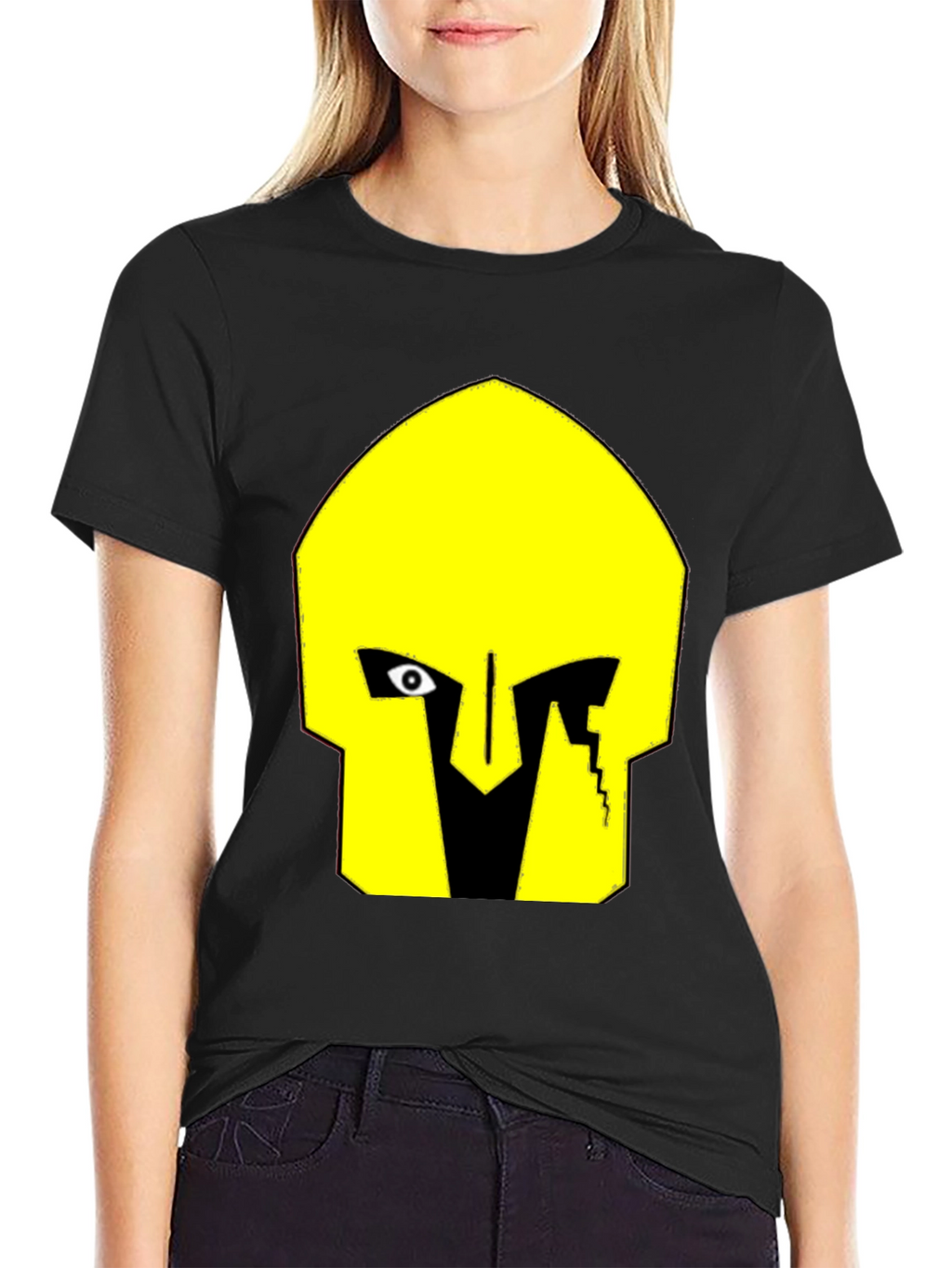 Abstract Graphic T-Shirt - Black