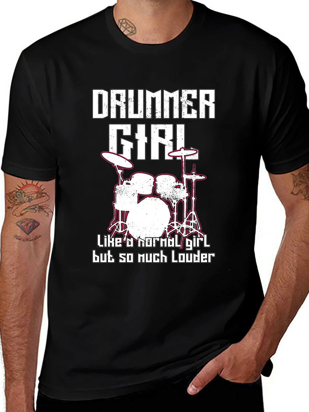 Drummer Girl T-Shirt - Loud & Proud!
