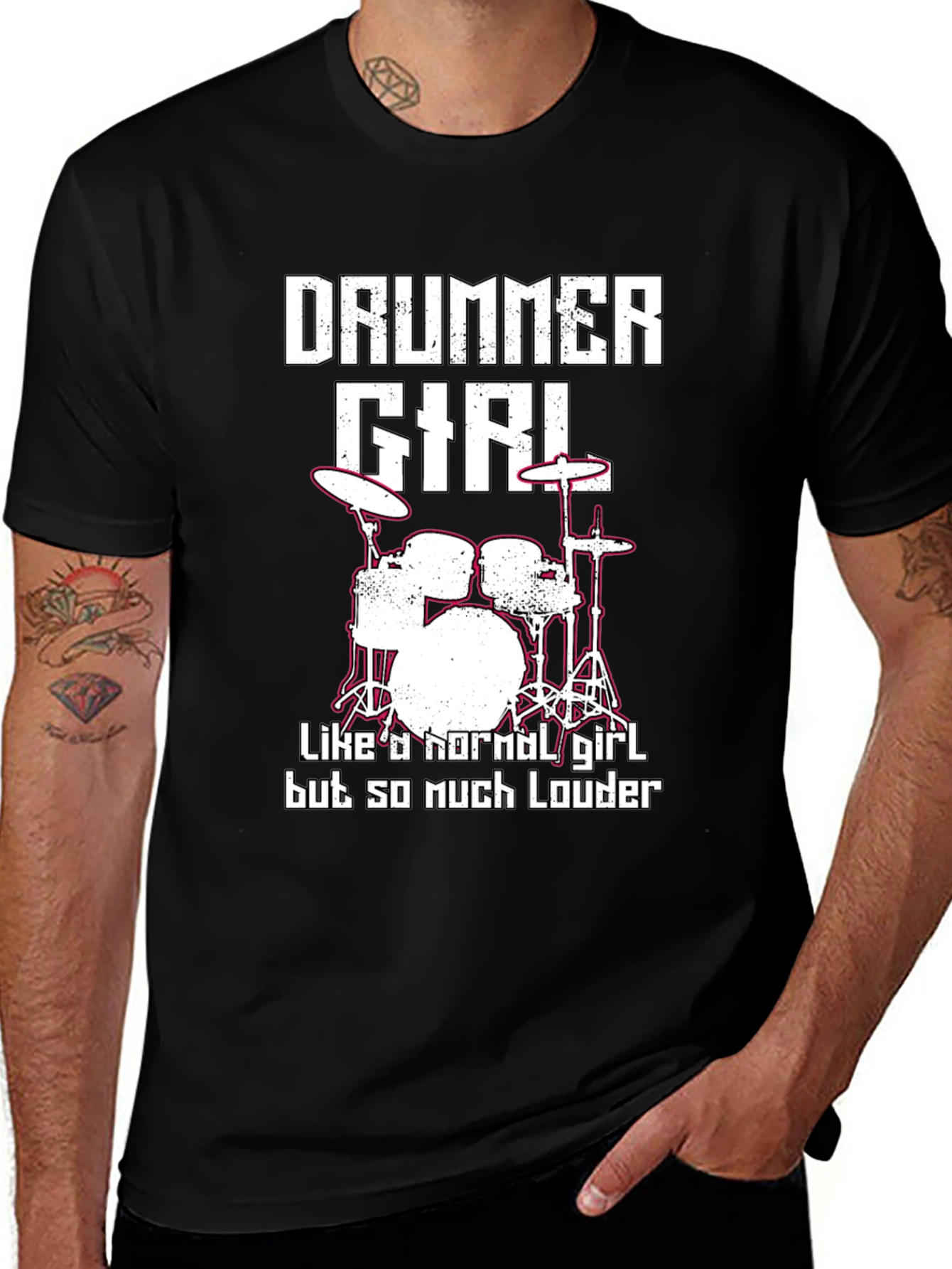 Drummer Girl T-Shirt - Loud & Proud!