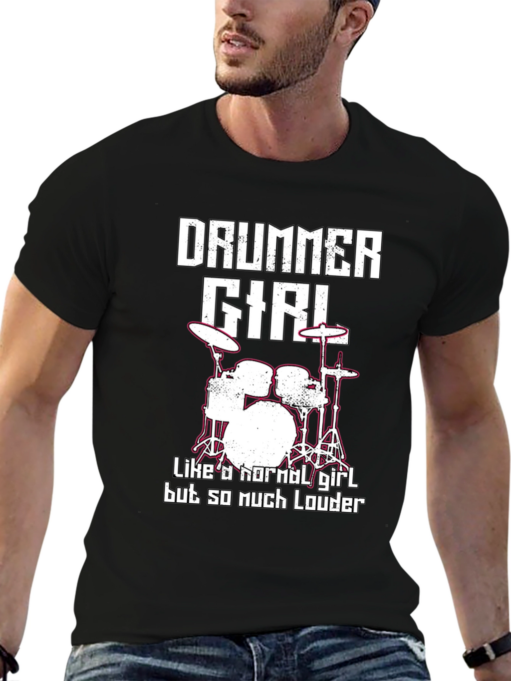 Drummer Girl T-Shirt - Loud & Proud!