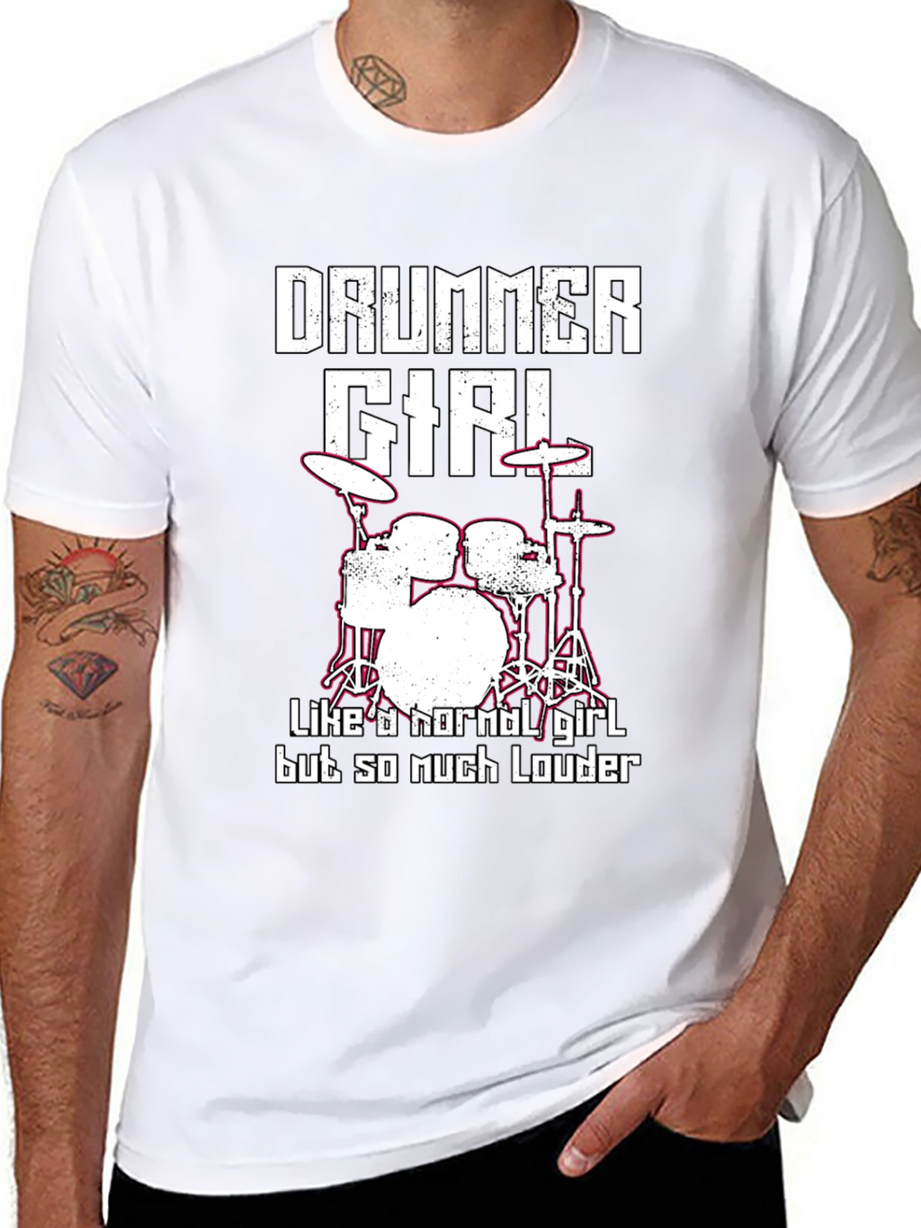 Drummer Girl T-Shirt - Loud & Proud!