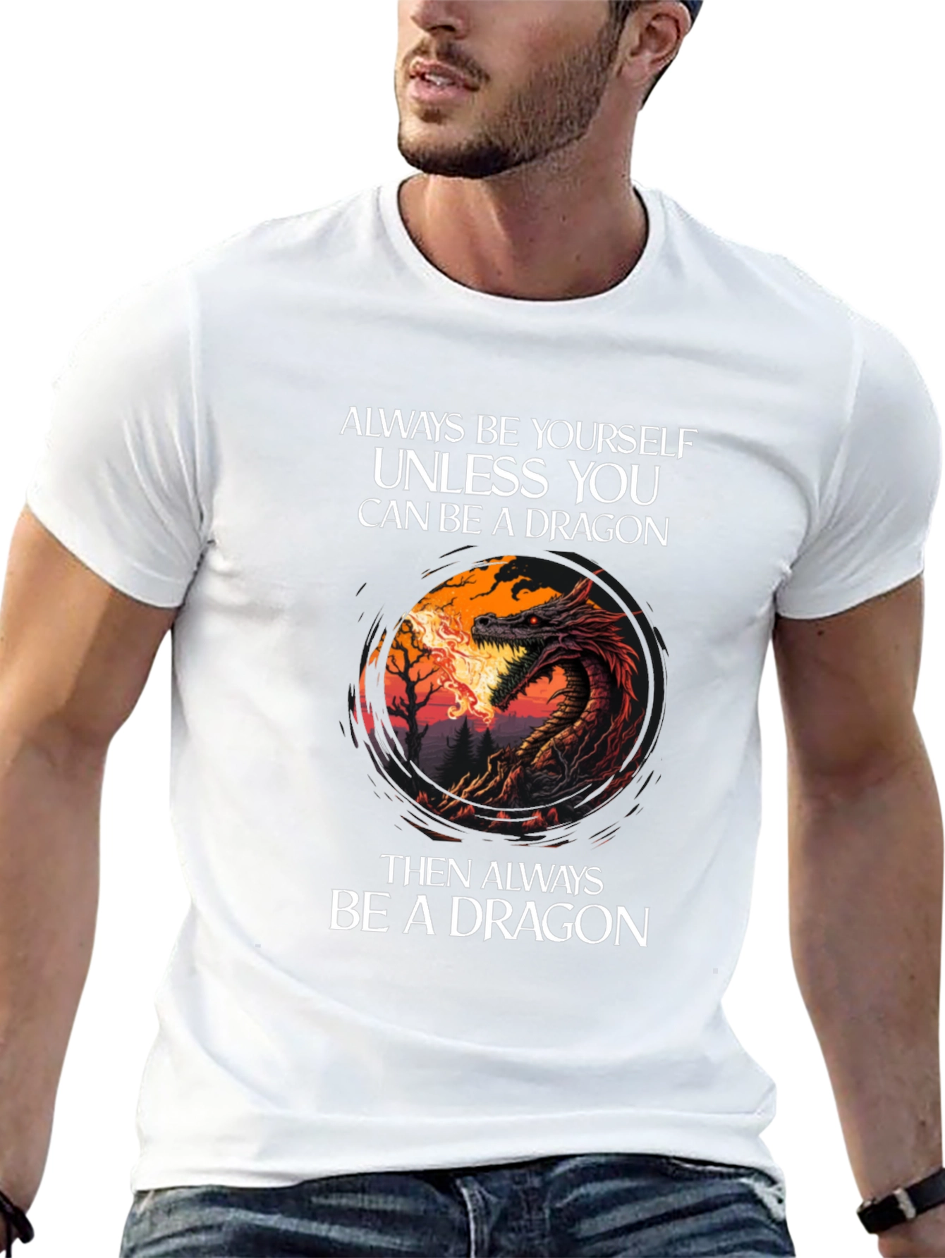 Dragon Graphic T-Shirt - Always Be Yourself