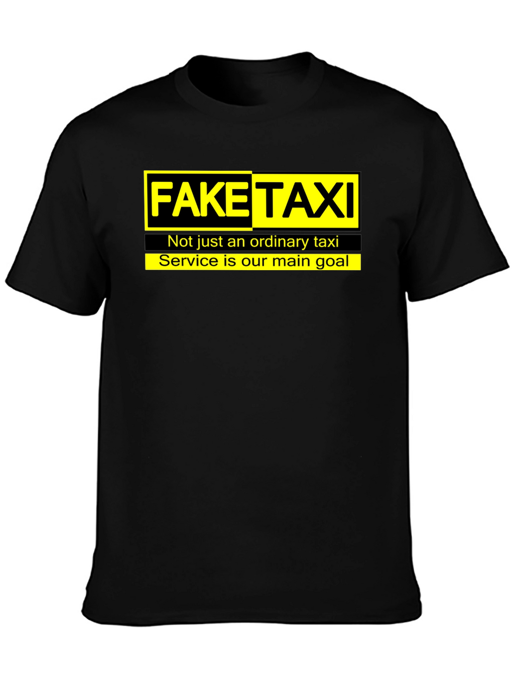 Fake Taxi Graphic Tee -  Funny Slogan T-Shirt