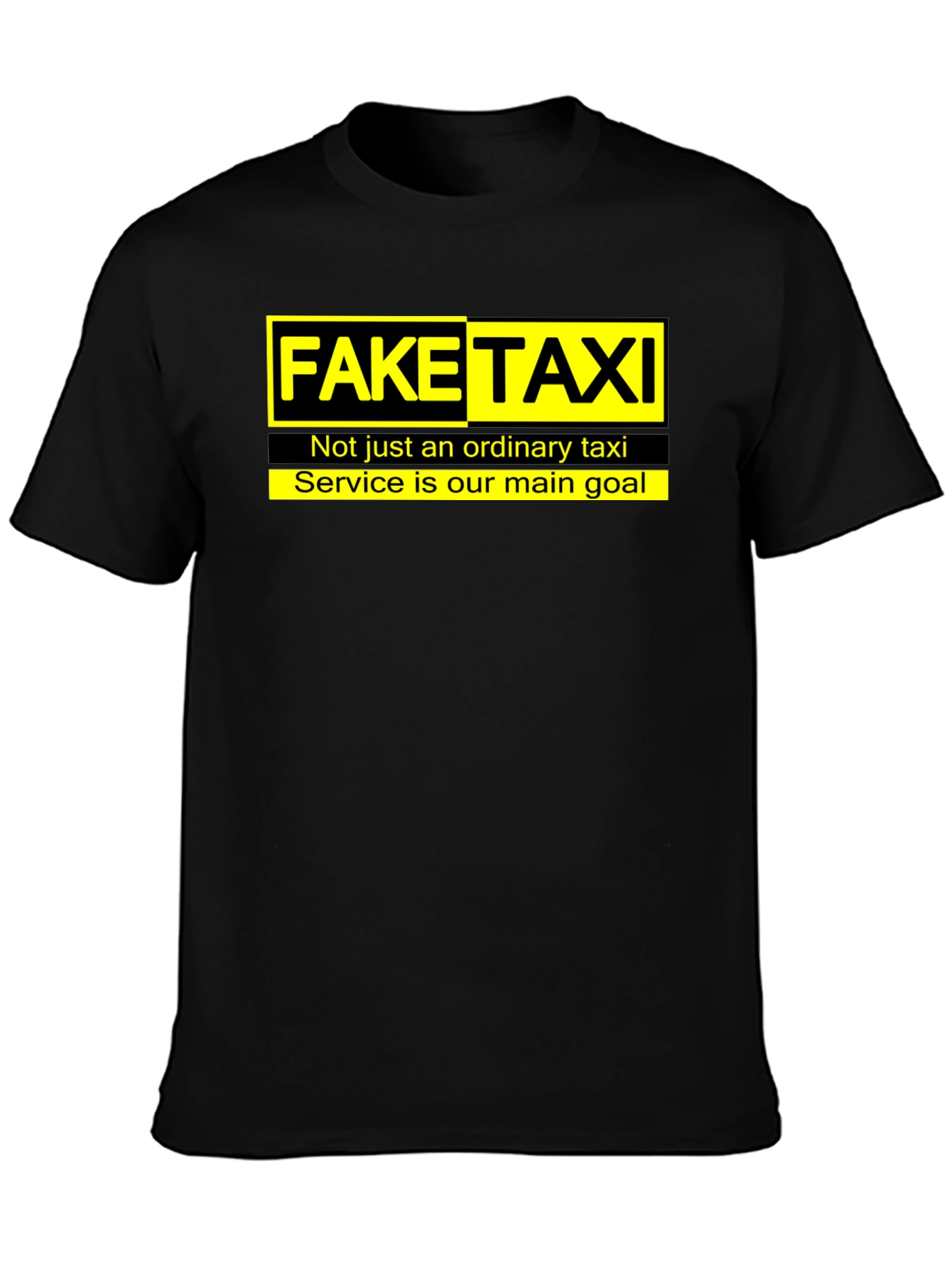Fake Taxi Graphic Tee -  Funny Slogan T-Shirt