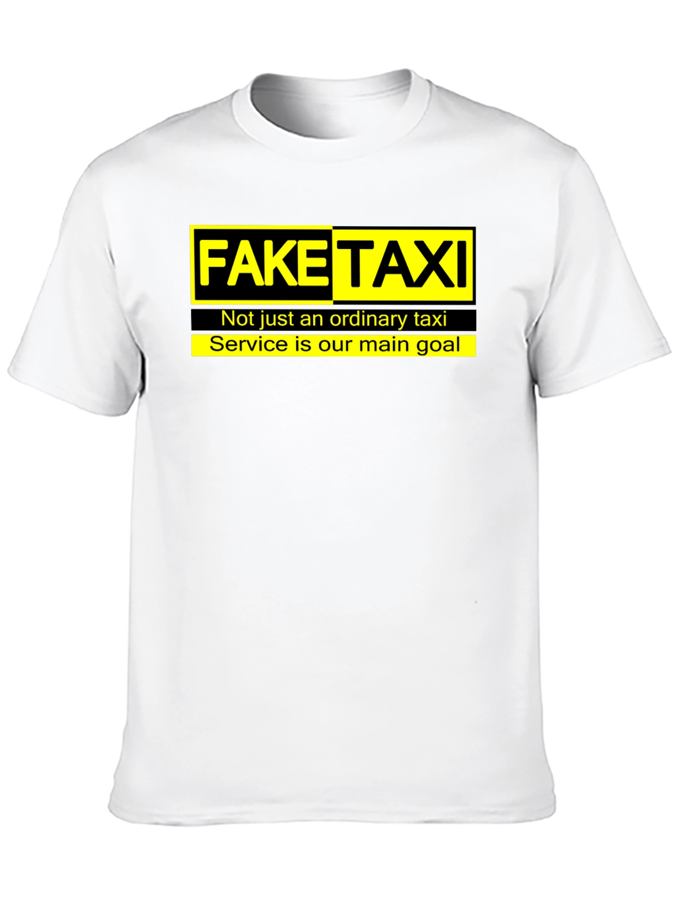 Fake Taxi Graphic Tee -  Funny Slogan T-Shirt