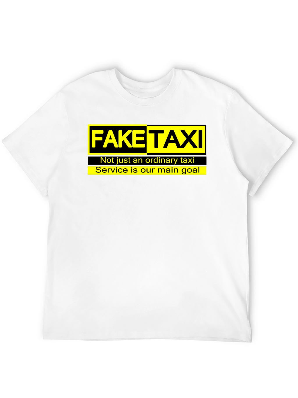 Fake Taxi Graphic Tee -  Funny Slogan T-Shirt