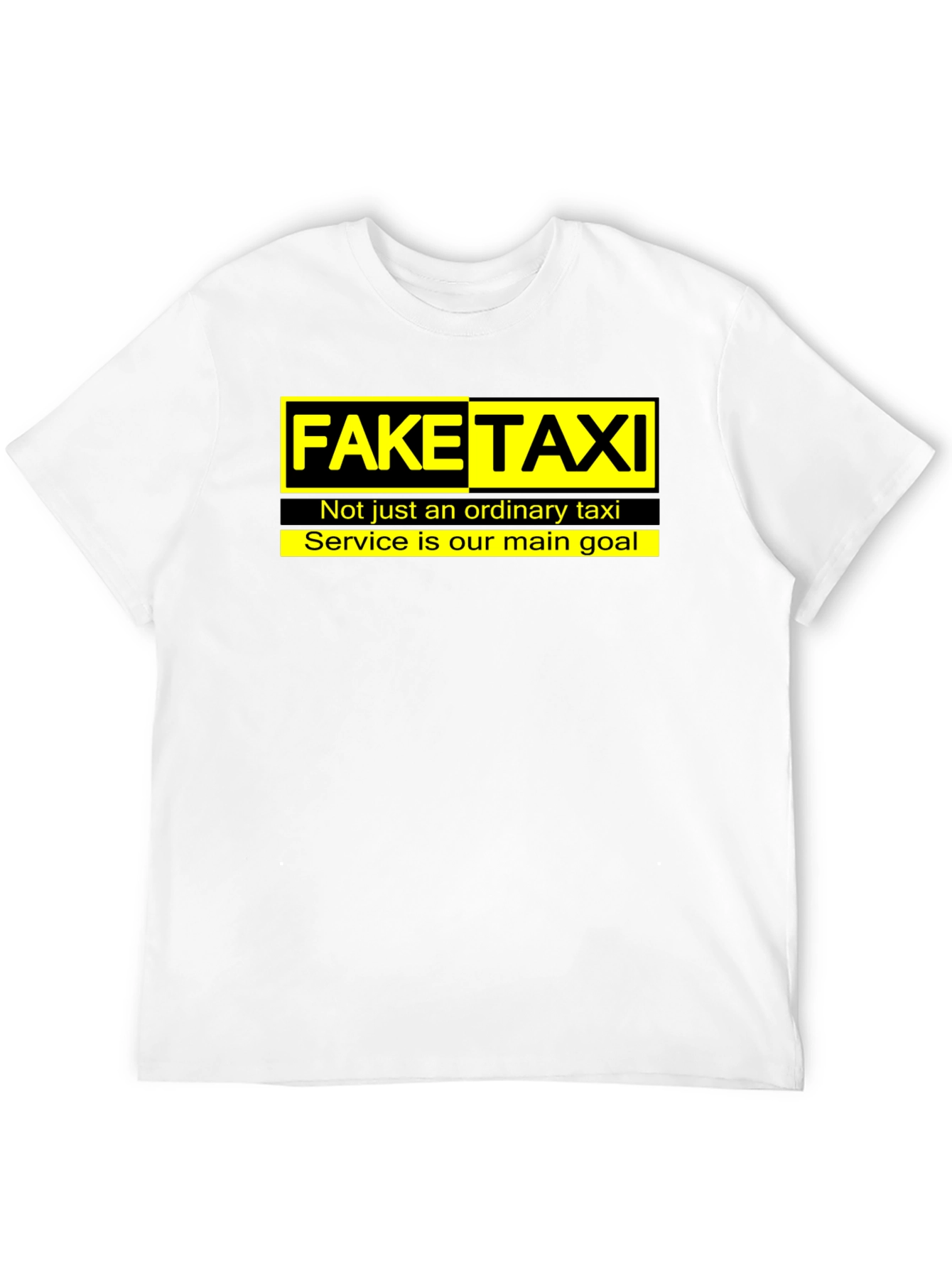 Fake Taxi Graphic Tee -  Funny Slogan T-Shirt