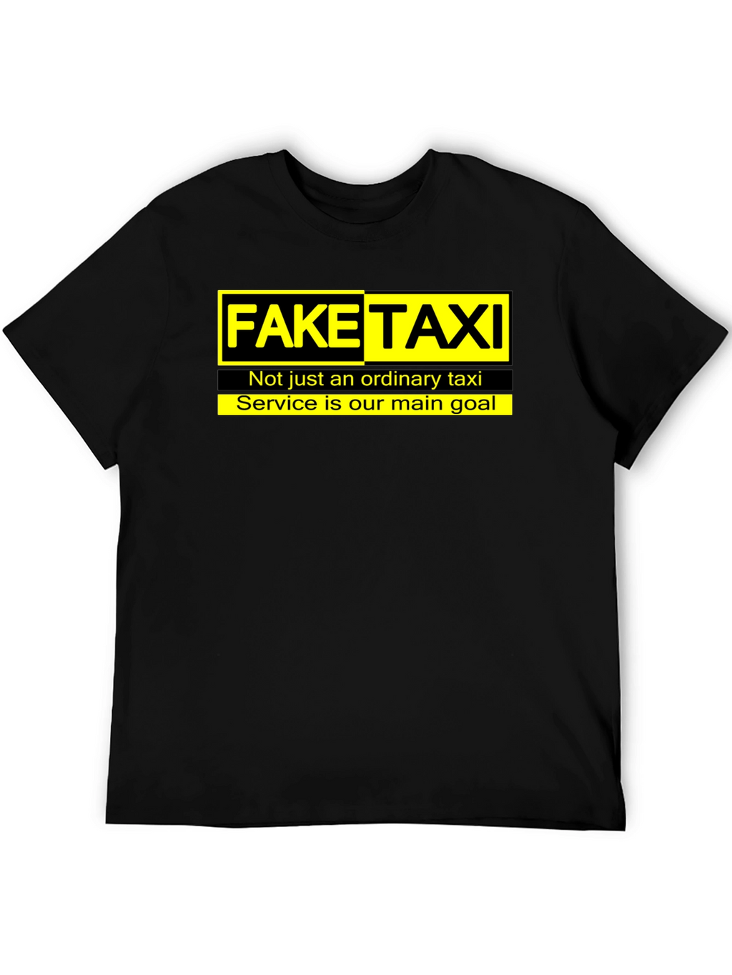 Fake Taxi Graphic Tee -  Funny Slogan T-Shirt