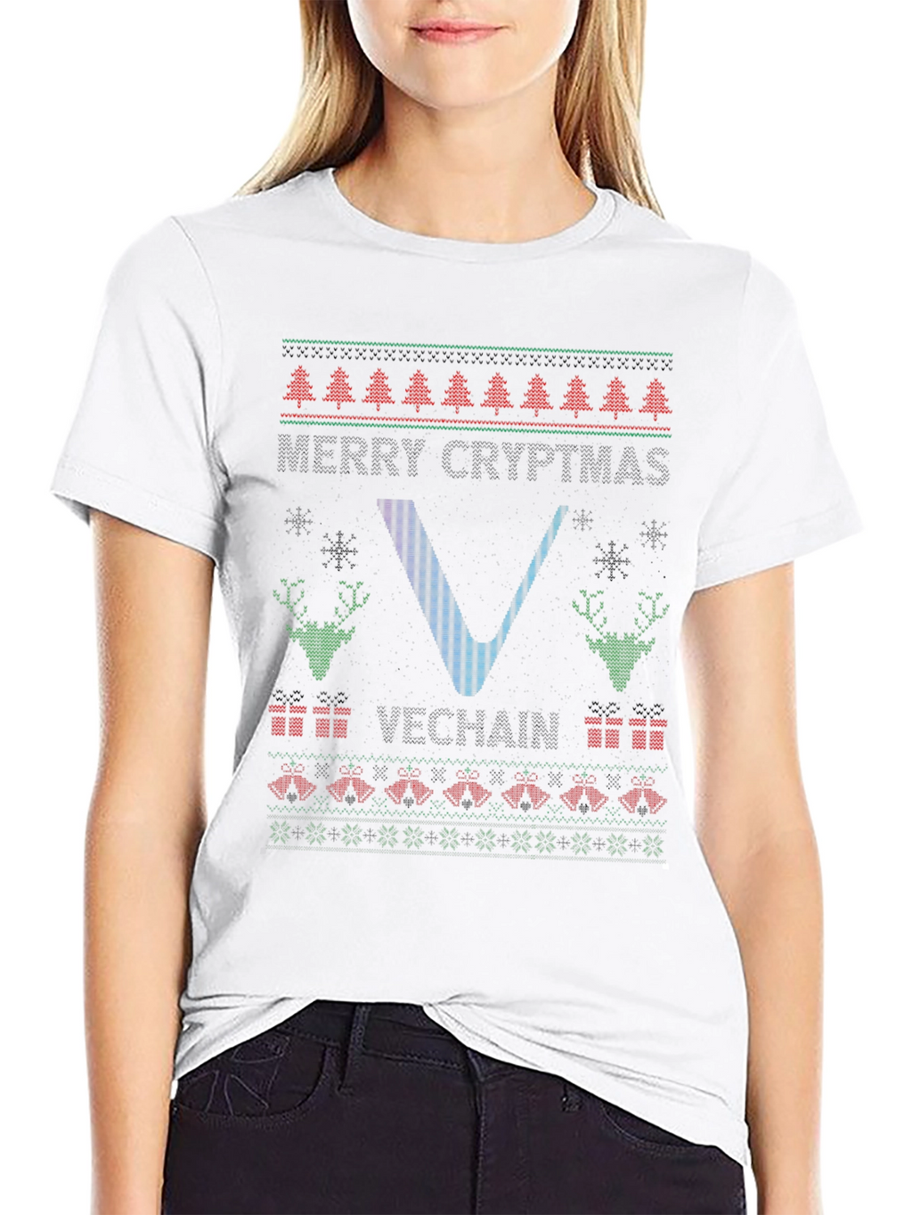 Ugly Christmas Sweater Style T-Shirt