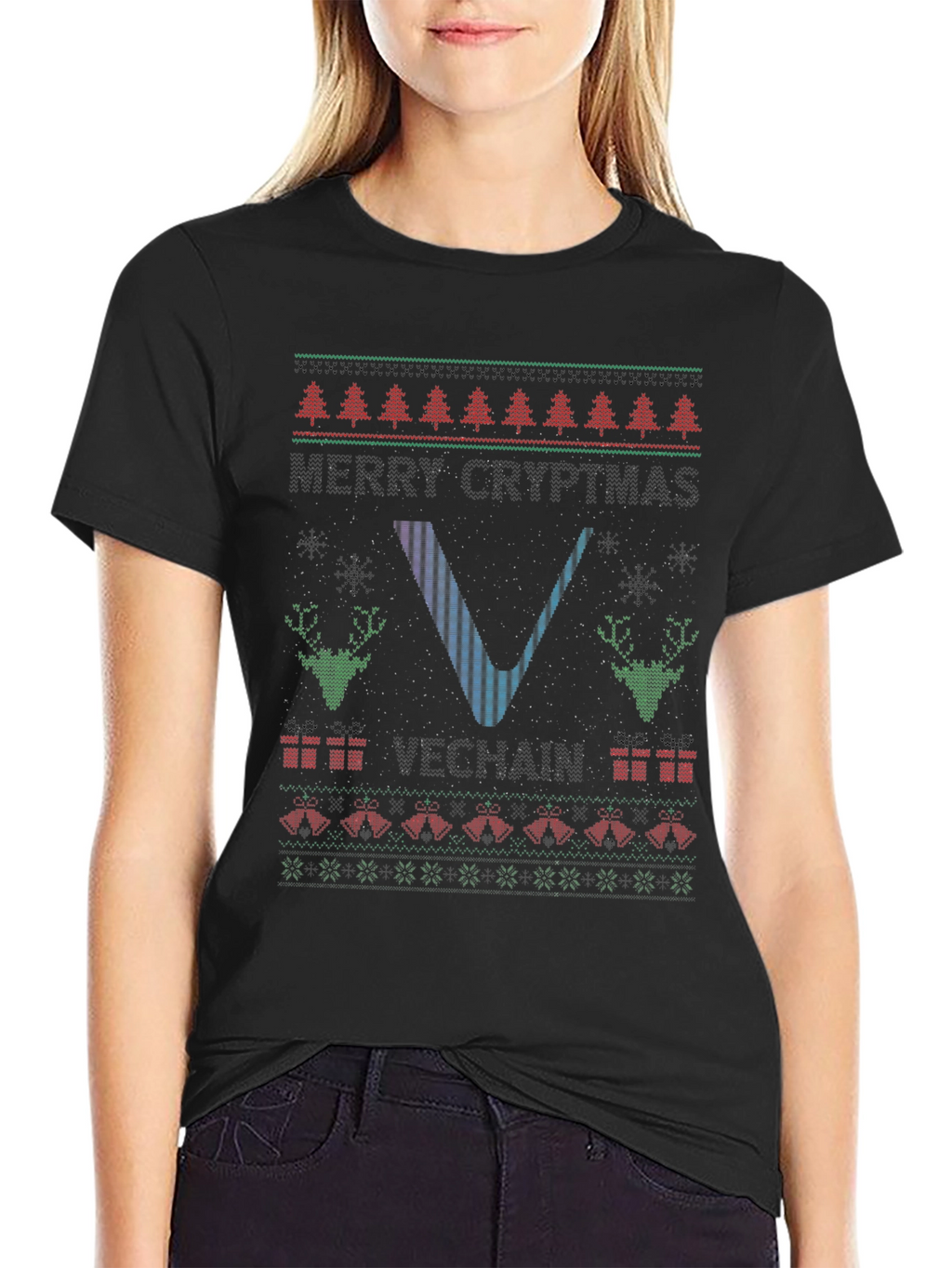 Ugly Christmas Sweater Style T-Shirt