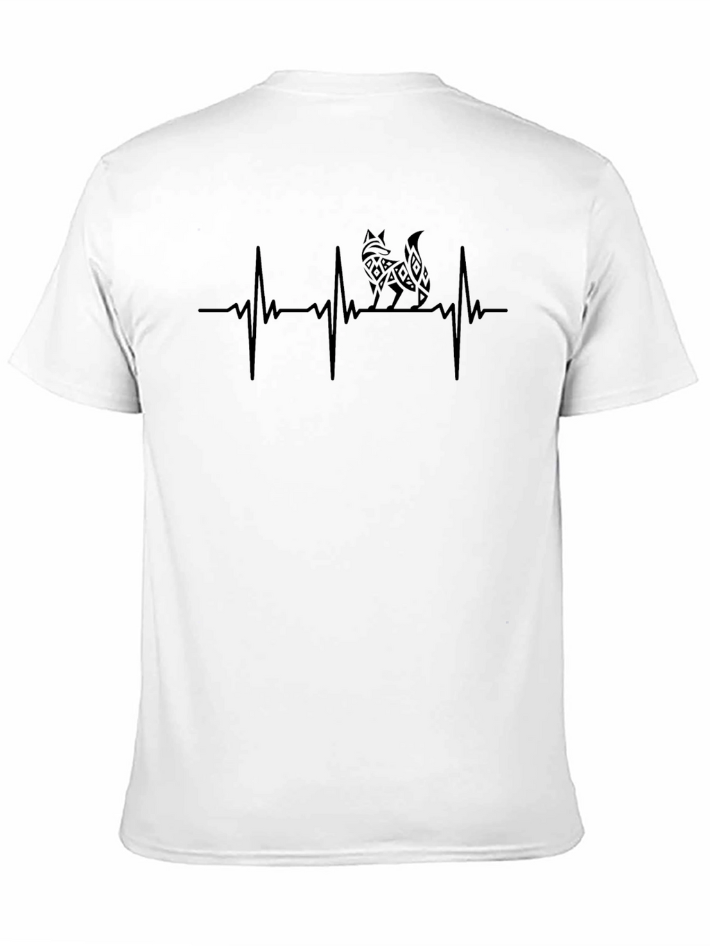 Fox Heartbeat Graphic Tee - Stylish Mens T-Shirt