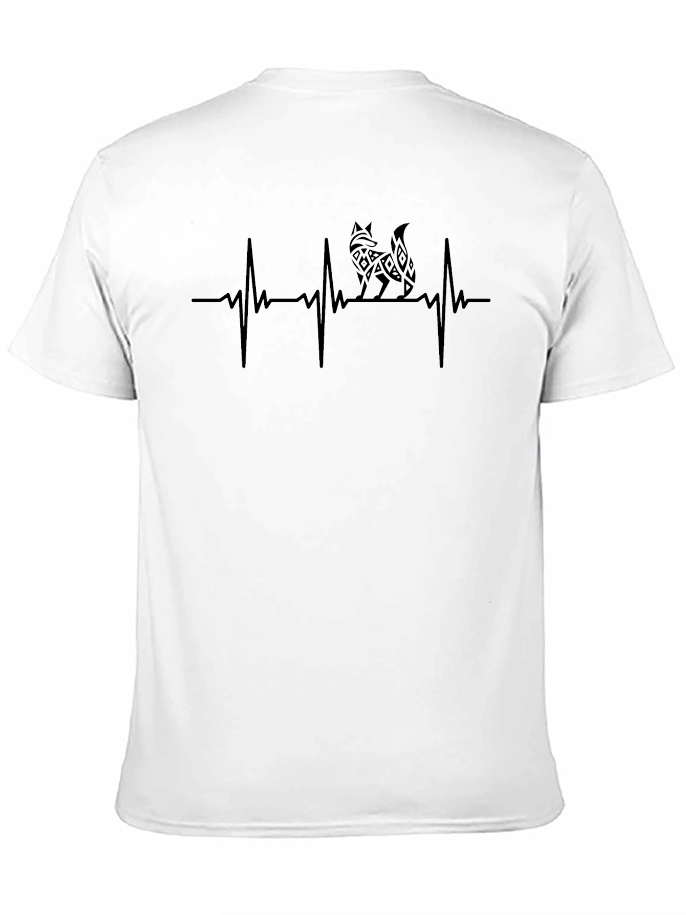 Fox Heartbeat Graphic Tee - Stylish Mens T-Shirt