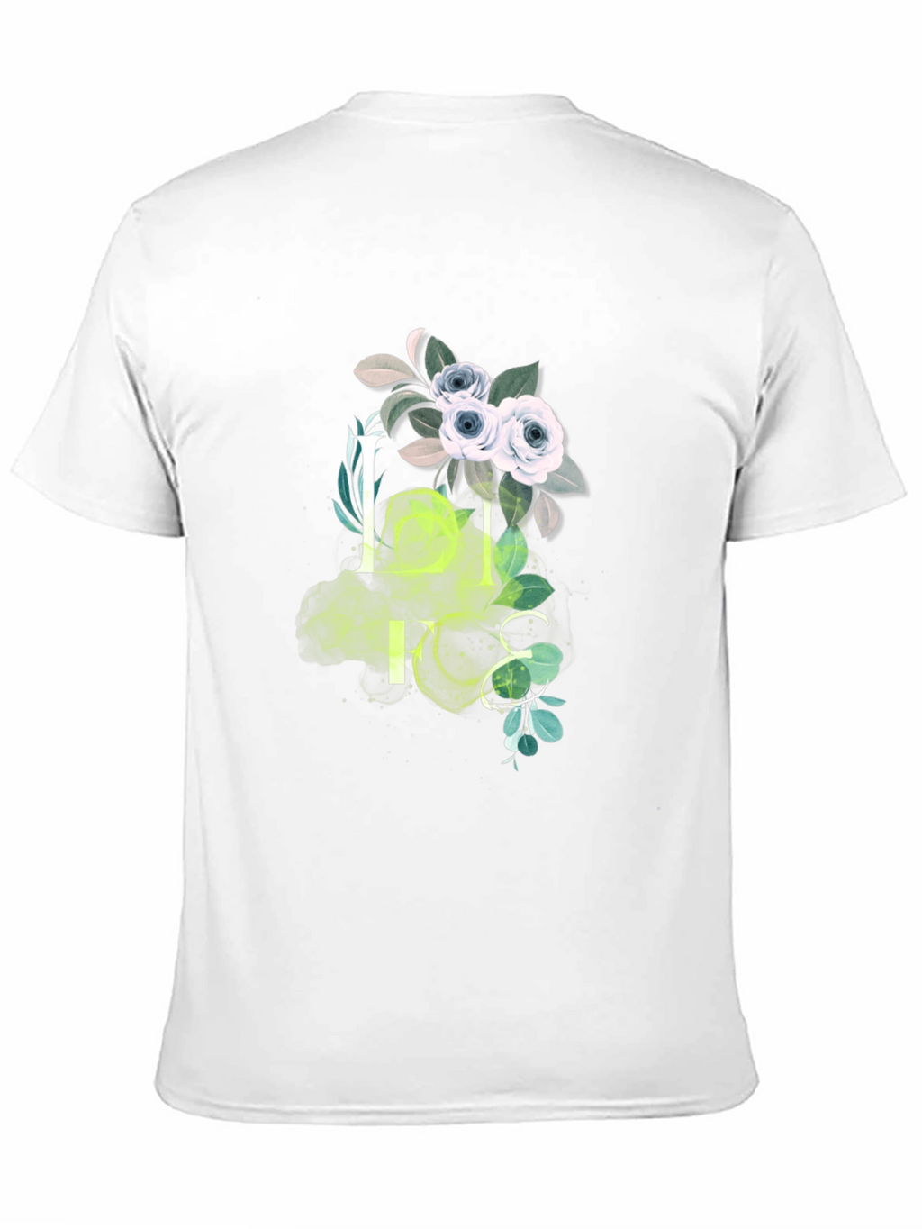 Floral Life Graphic Print Black T-Shirt
