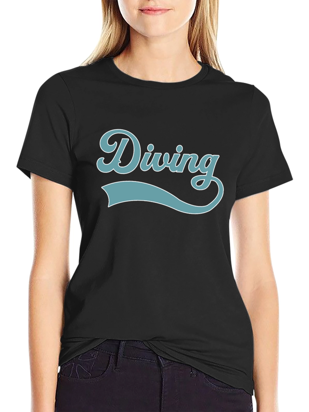 Diving Graphic T-Shirt - Retro Style