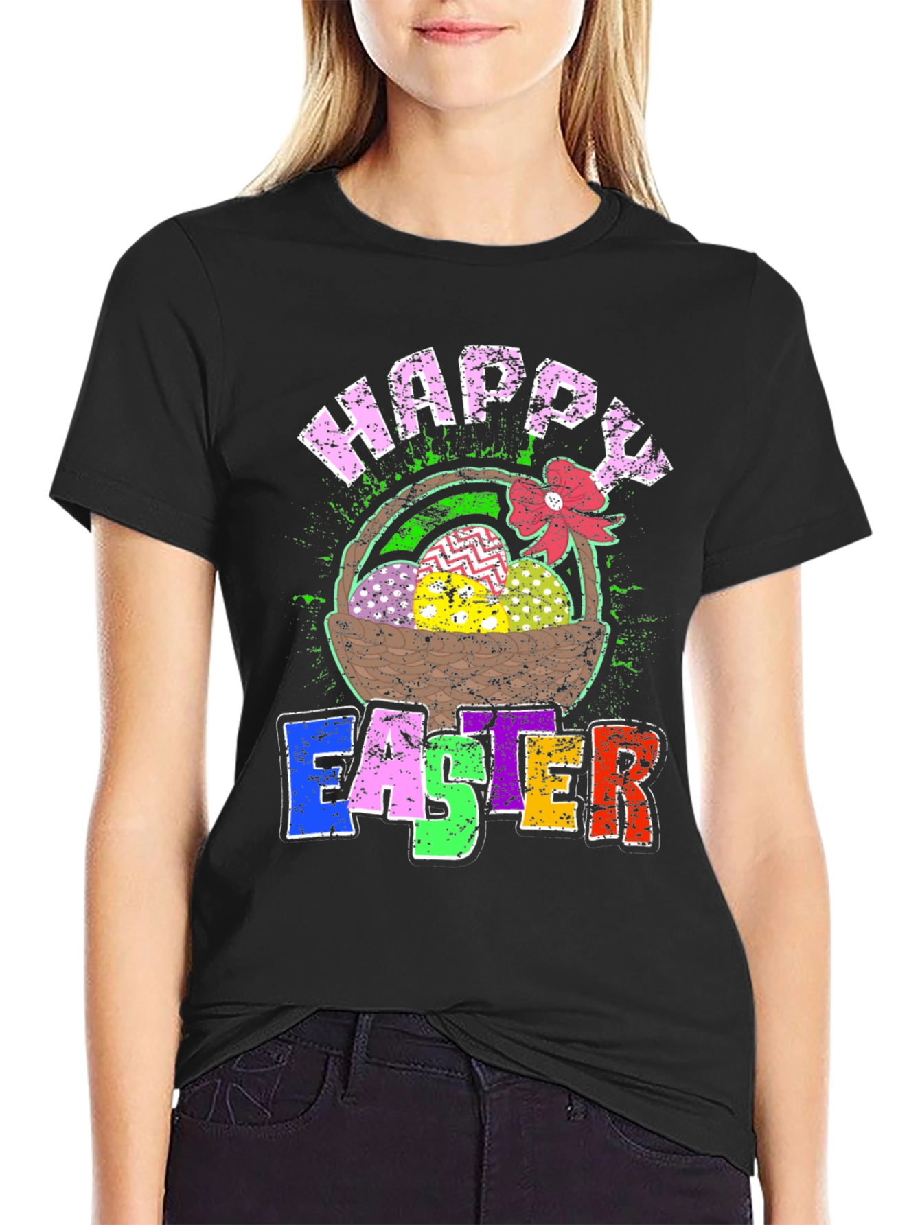 Happy Easter Graphic T-Shirt