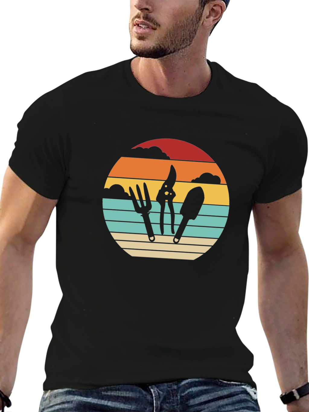 Gardening Tool Sunset T-Shirt