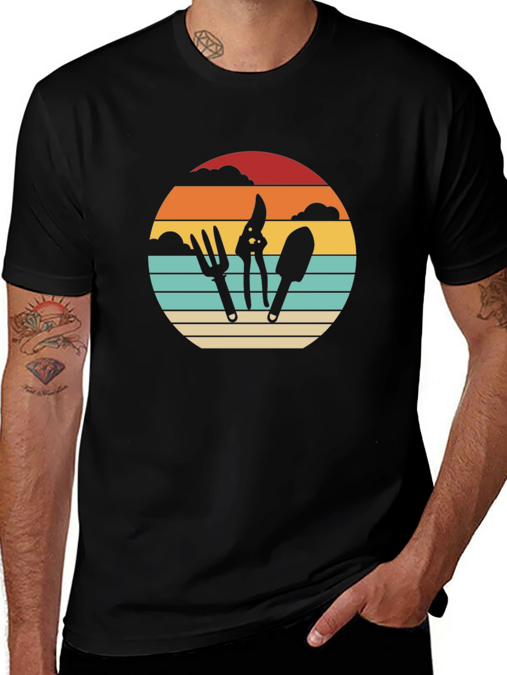 Gardening Tool Sunset T-Shirt