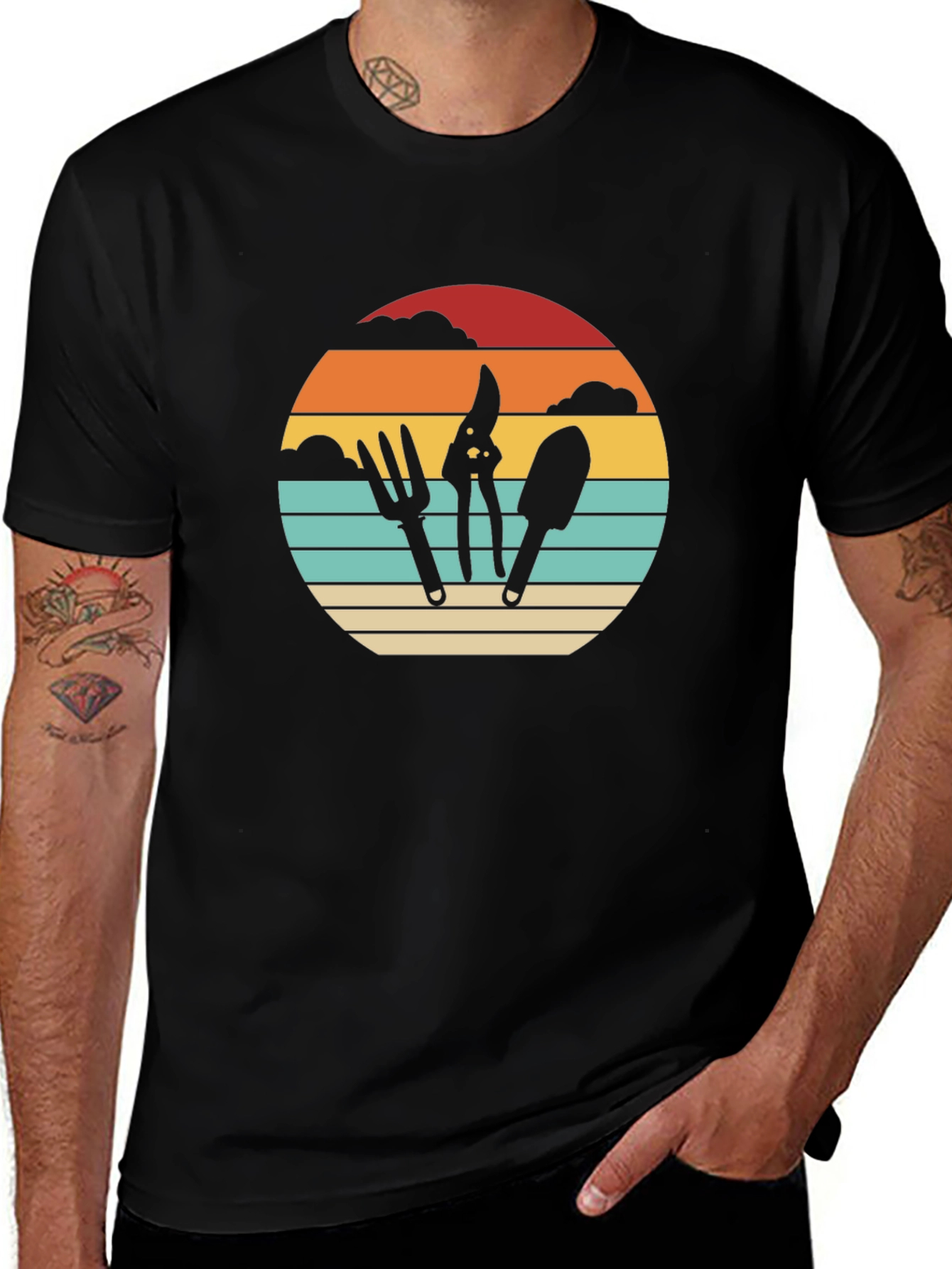 Gardening Tool Sunset T-Shirt