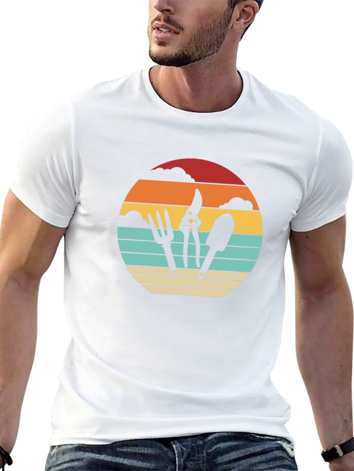 Gardening Tool Sunset T-Shirt