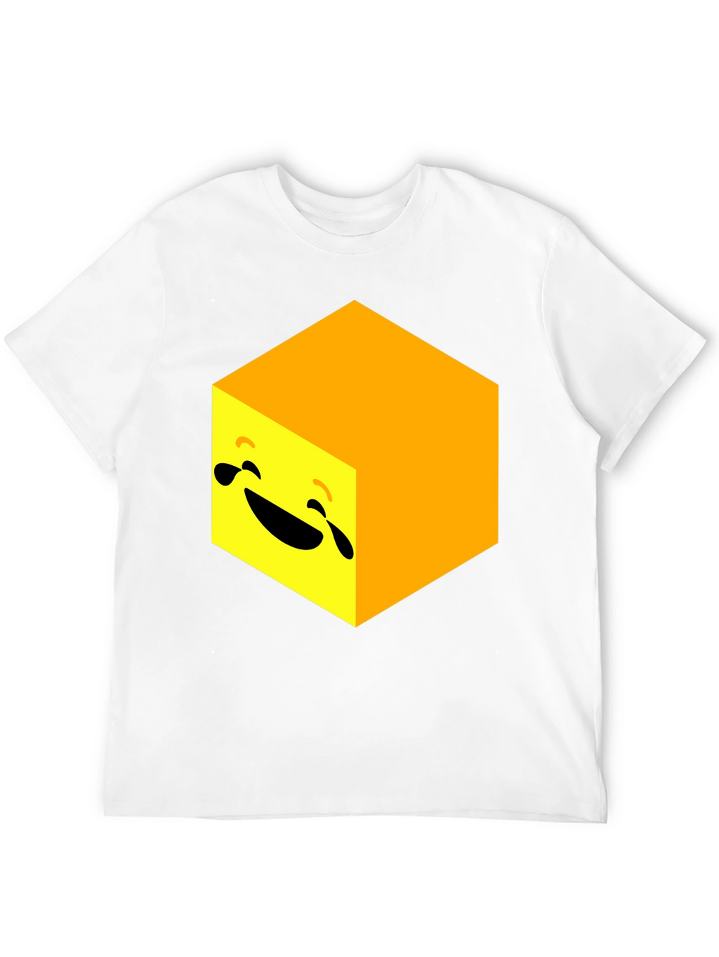 Laughing Cube Graphic Tee - Black Cotton Blend