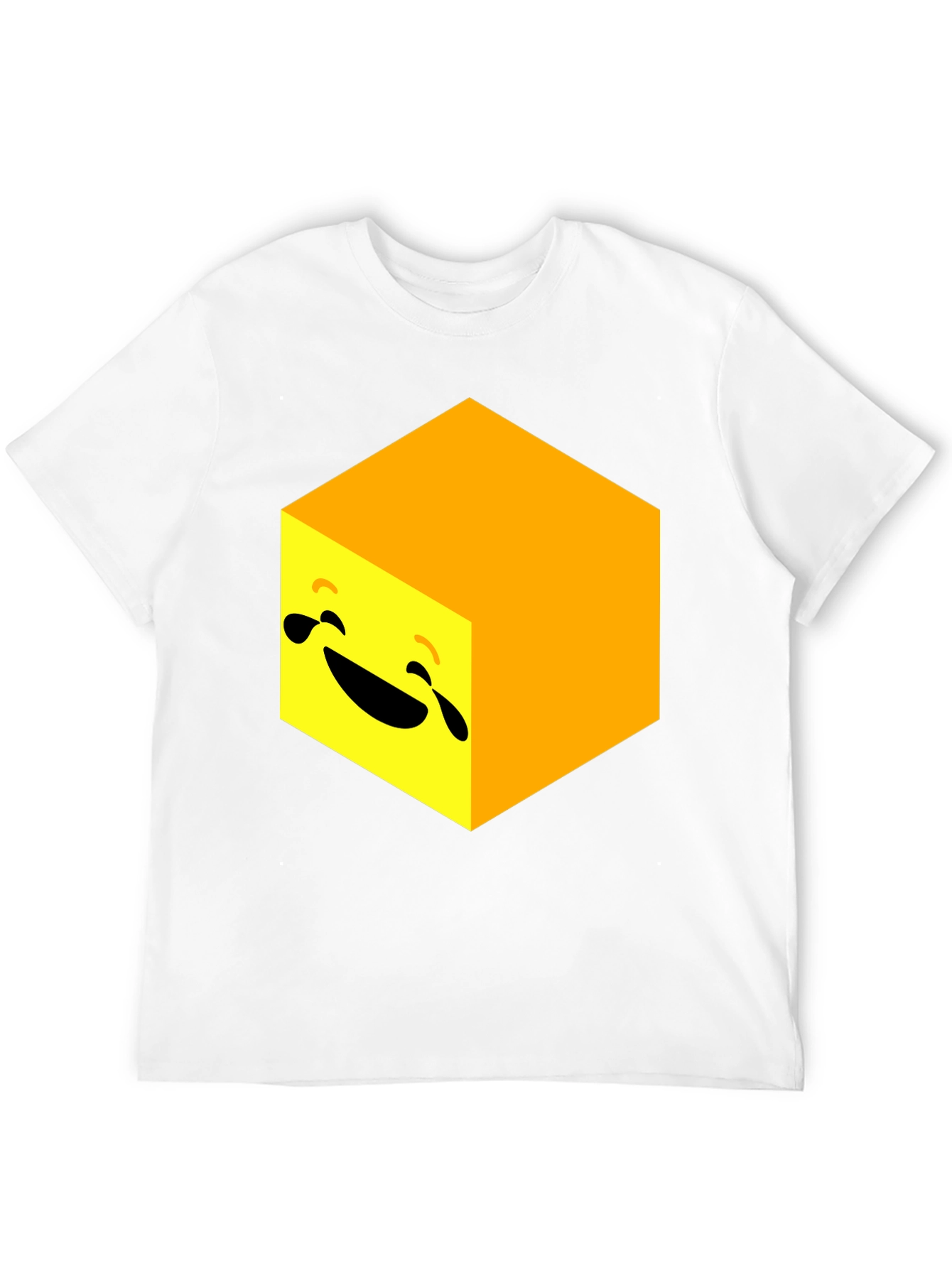 Laughing Cube Graphic Tee - Black Cotton Blend