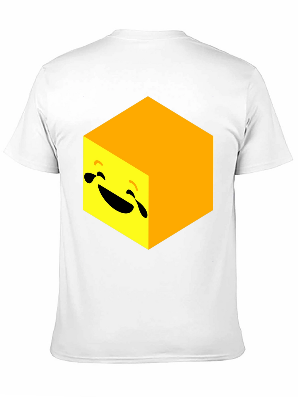 Laughing Cube Graphic Tee - Black Cotton Blend