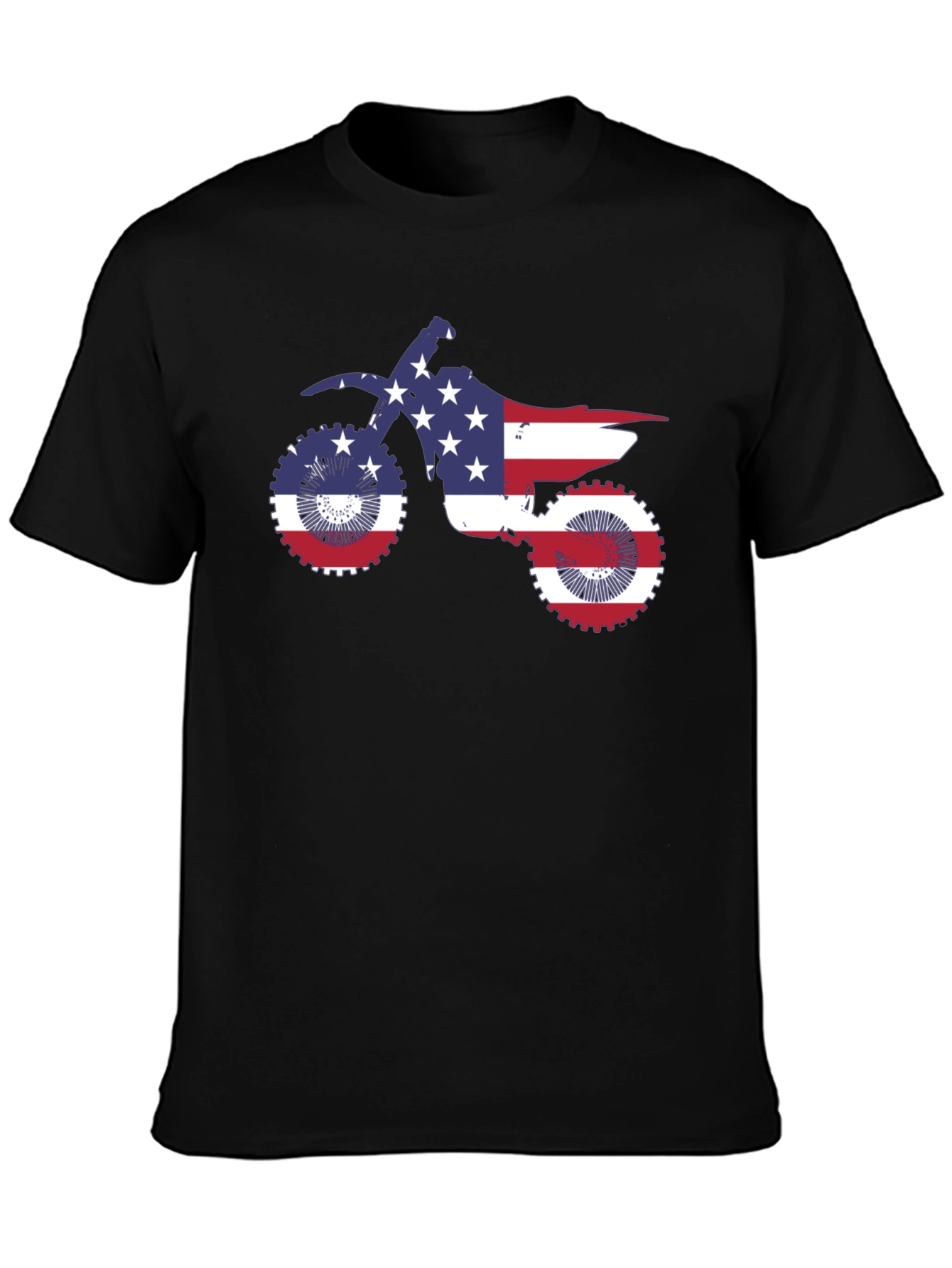 American Flag Motorcycle T-Shirt