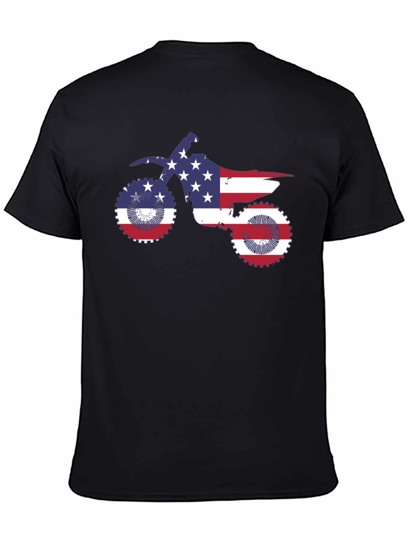 American Flag Motorcycle T-Shirt