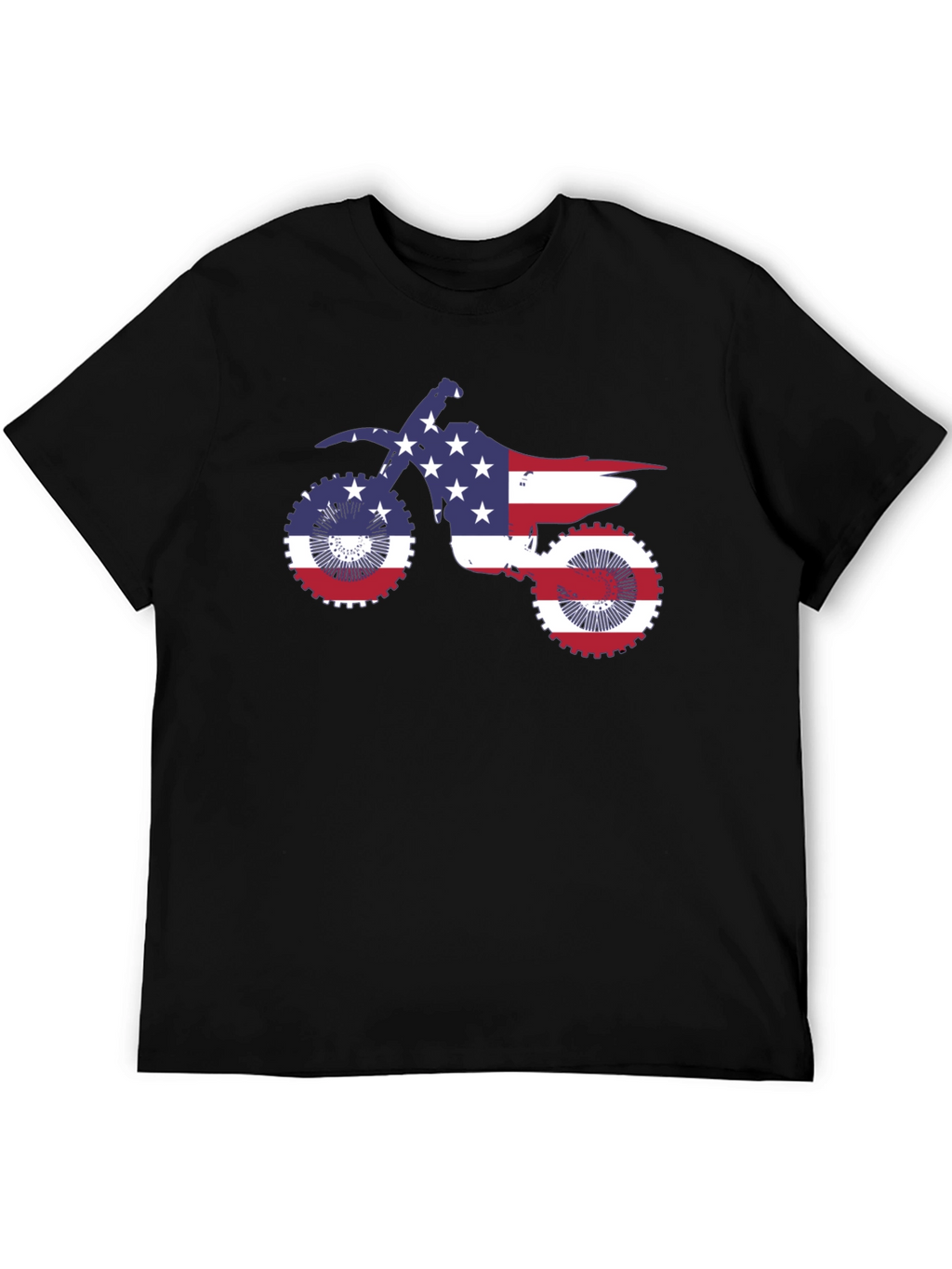 American Flag Motorcycle T-Shirt