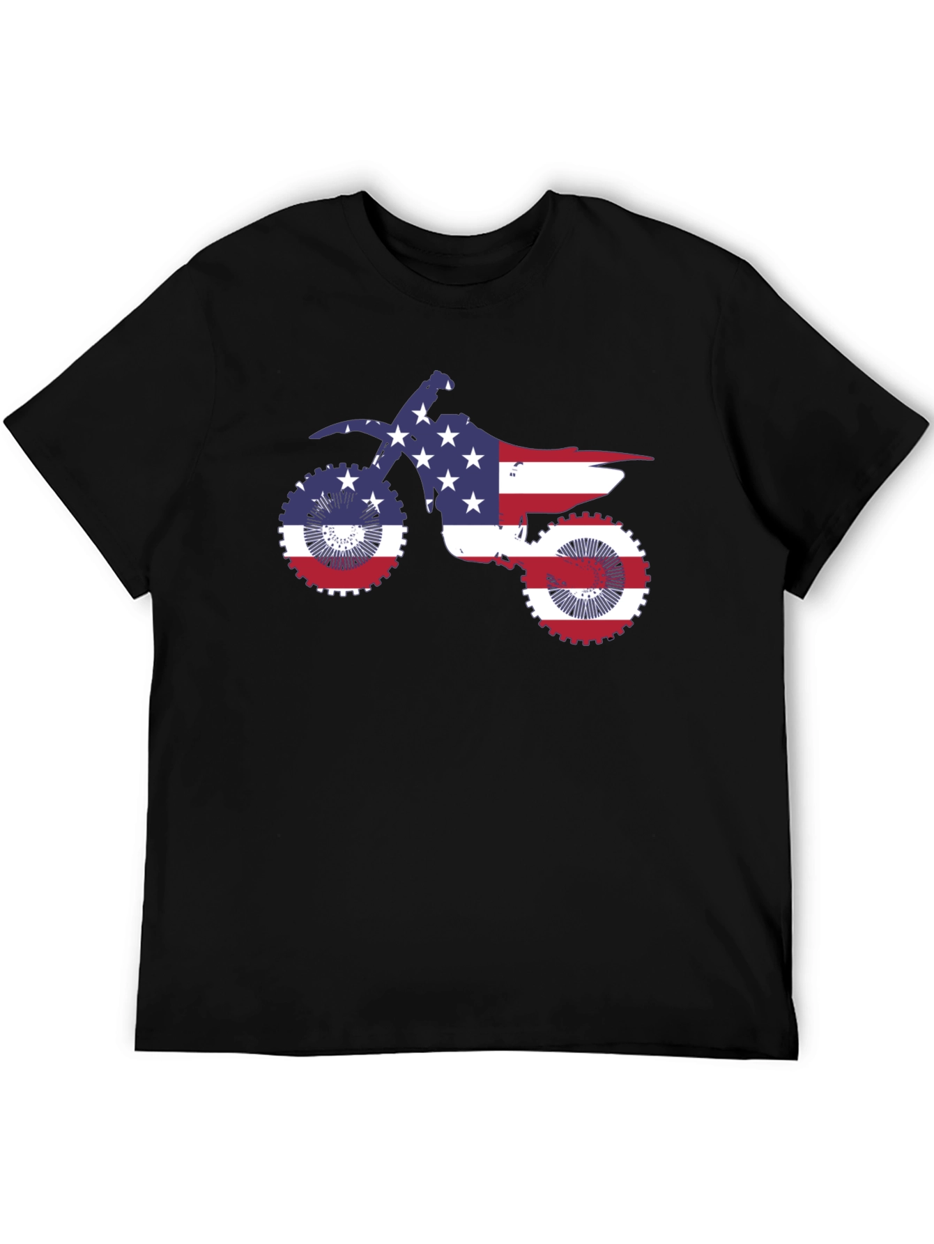 American Flag Motorcycle T-Shirt
