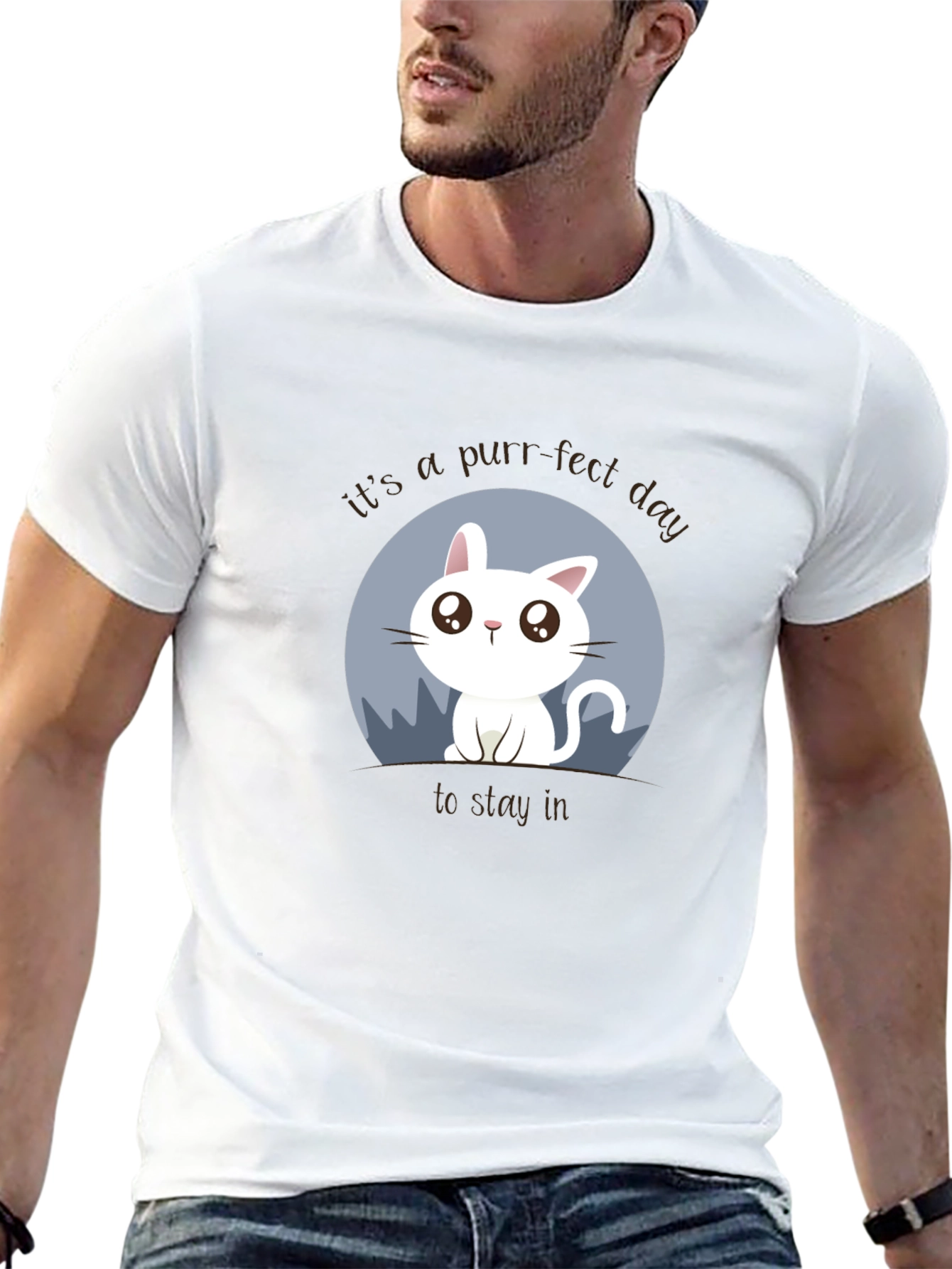 Purr-fect Day Cat Graphic Tee