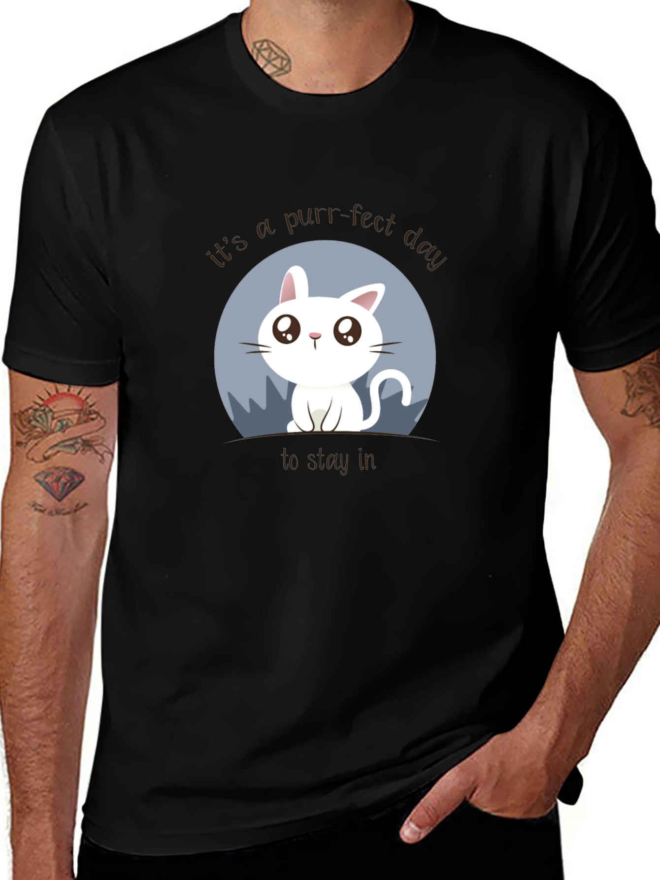 Purr-fect Day Cat Graphic Tee