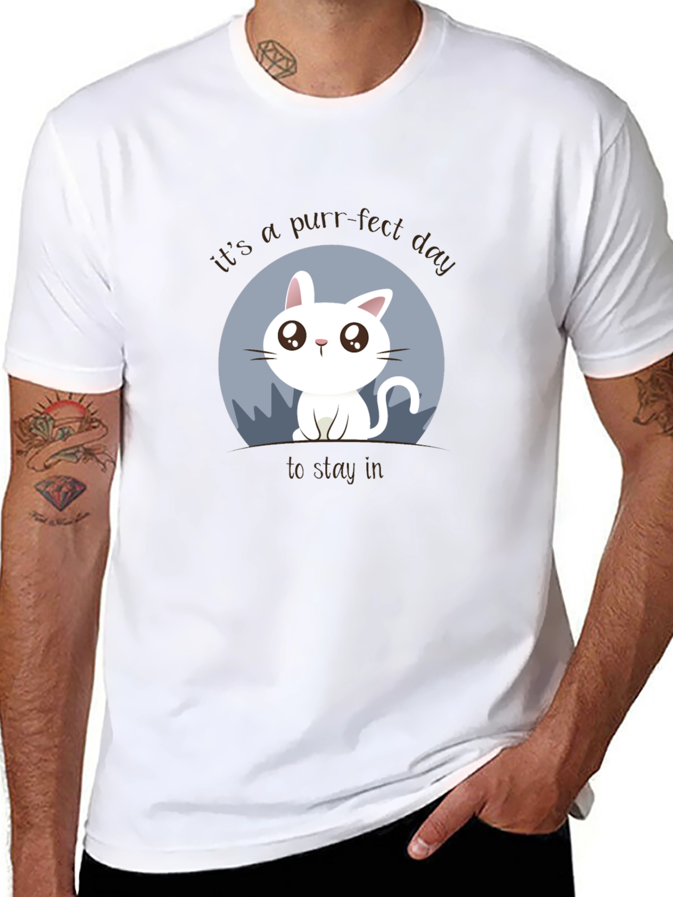 Purr-fect Day Cat Graphic Tee