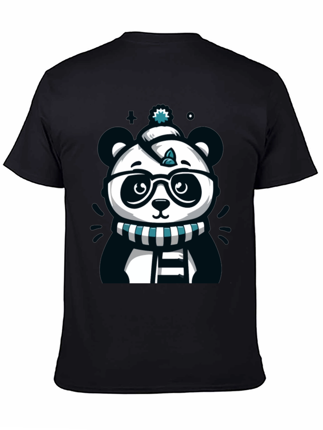 Cute Cartoon Panda Bear Graphic T-Shirt