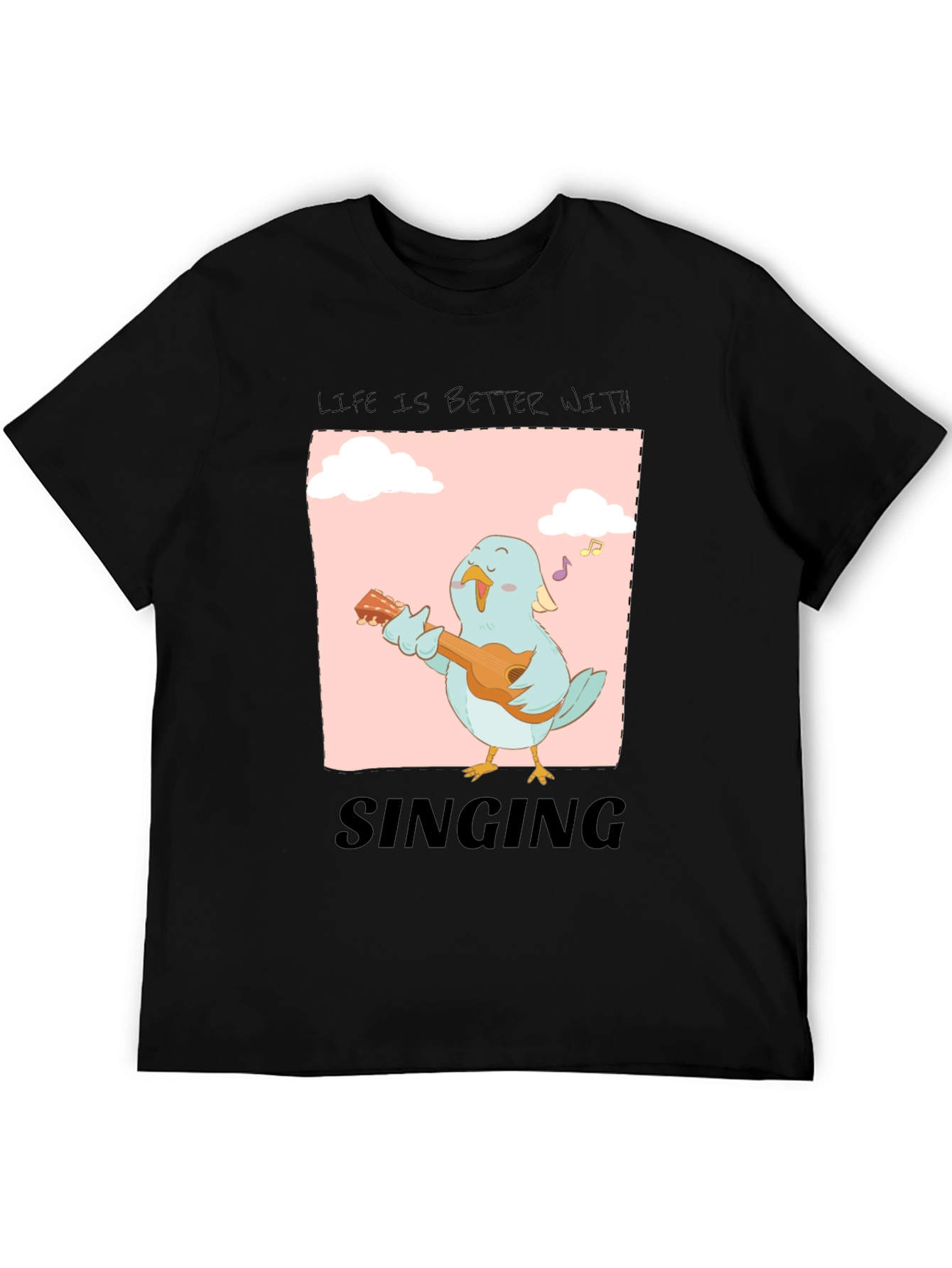Life is Better with Singing Bird Graphic Tee