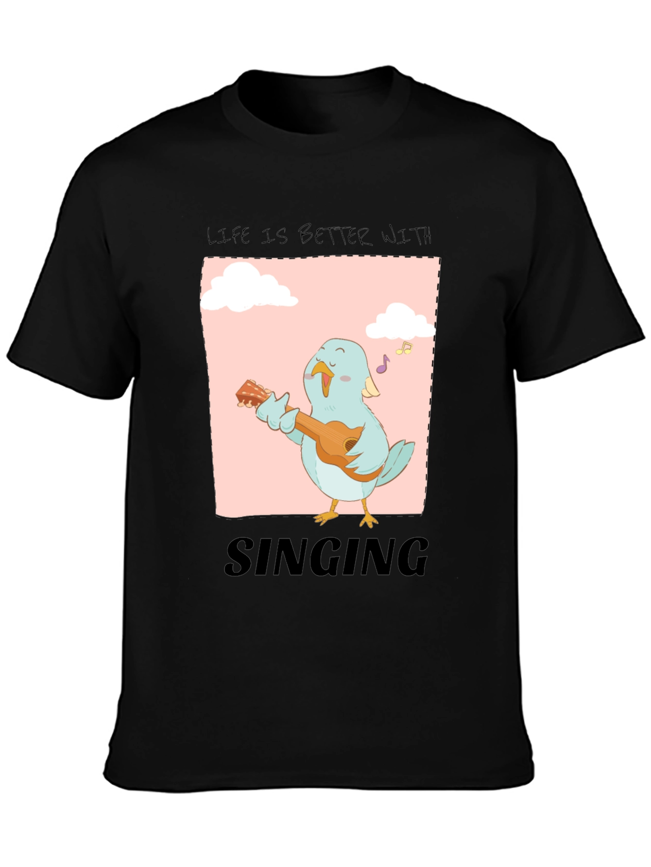 Life is Better with Singing Bird Graphic Tee