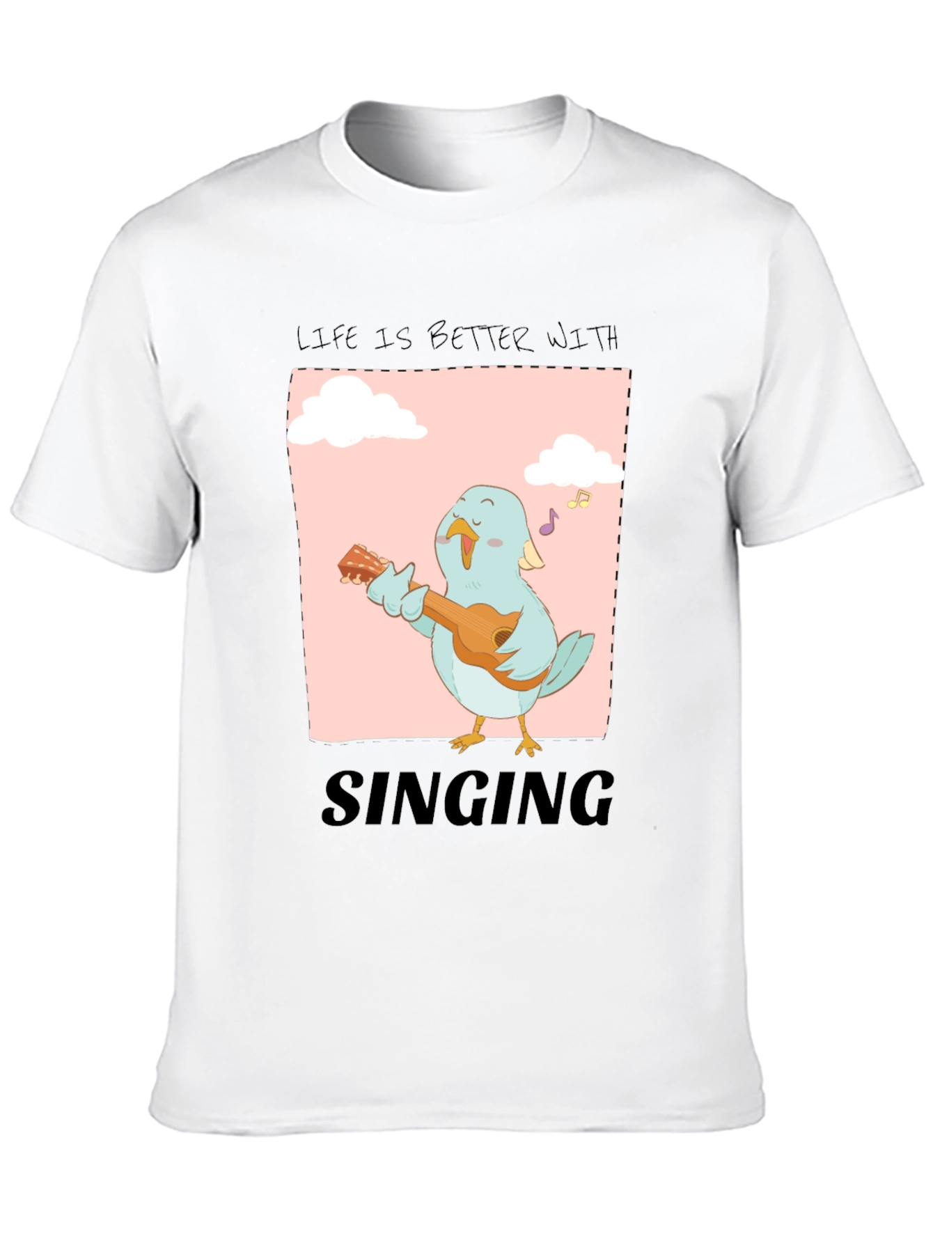 Life is Better with Singing Bird Graphic Tee