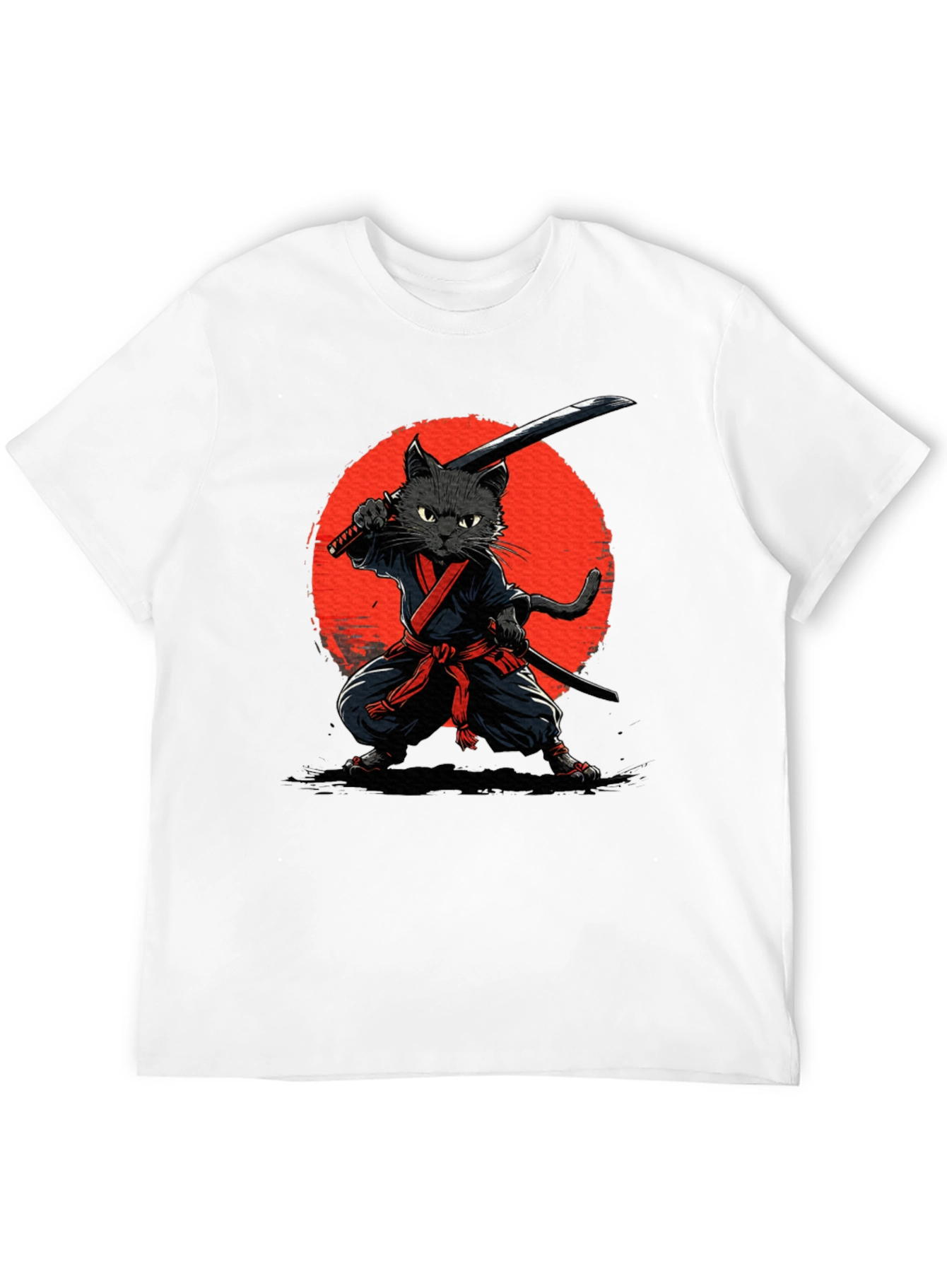 Ninja Cat Graphic T-Shirt