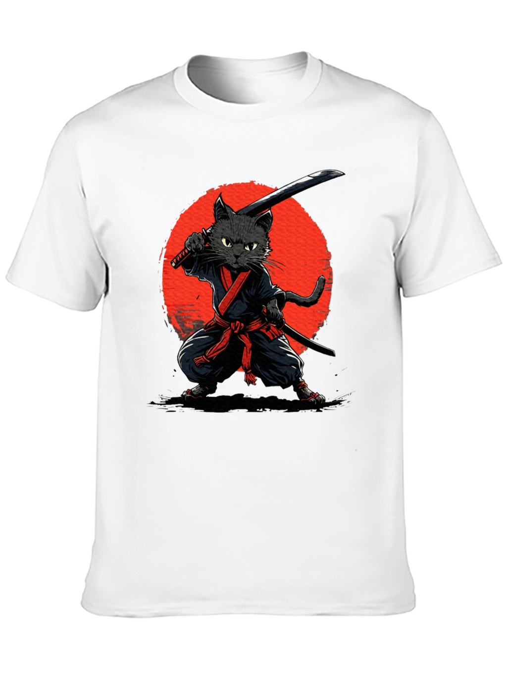 Ninja Cat Graphic T-Shirt