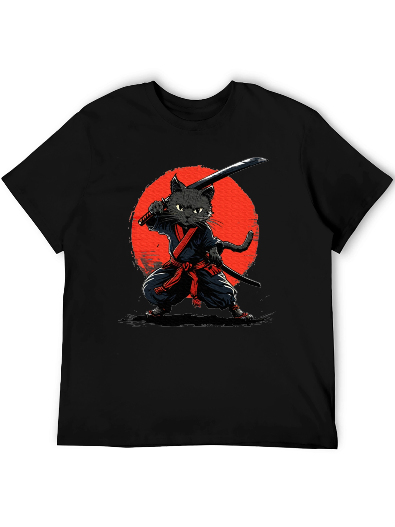 Ninja Cat Graphic T-Shirt