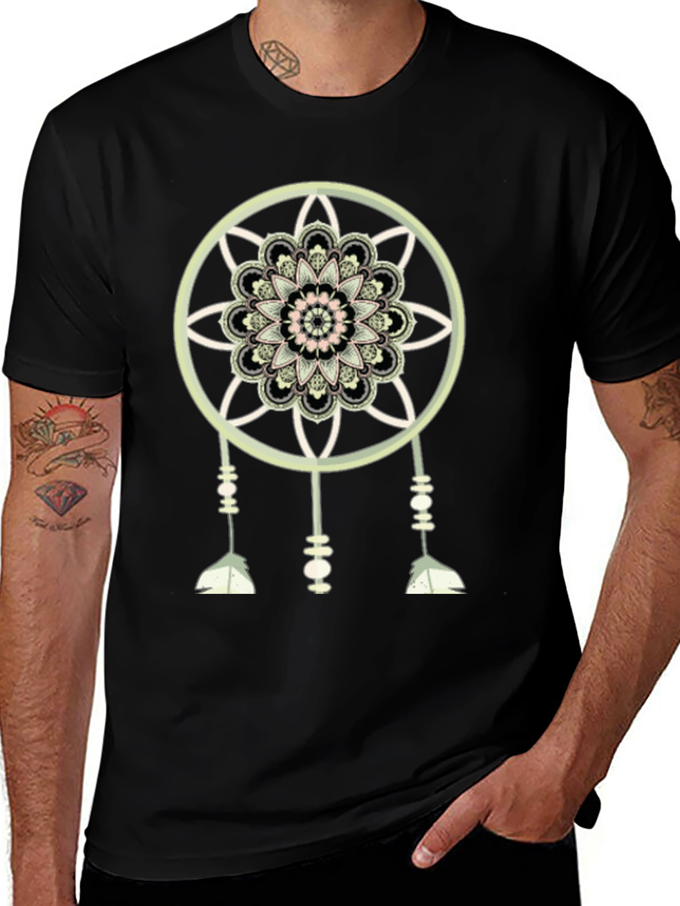 Dreamcatcher Mandala Graphic T-Shirt - Stylish & Unique