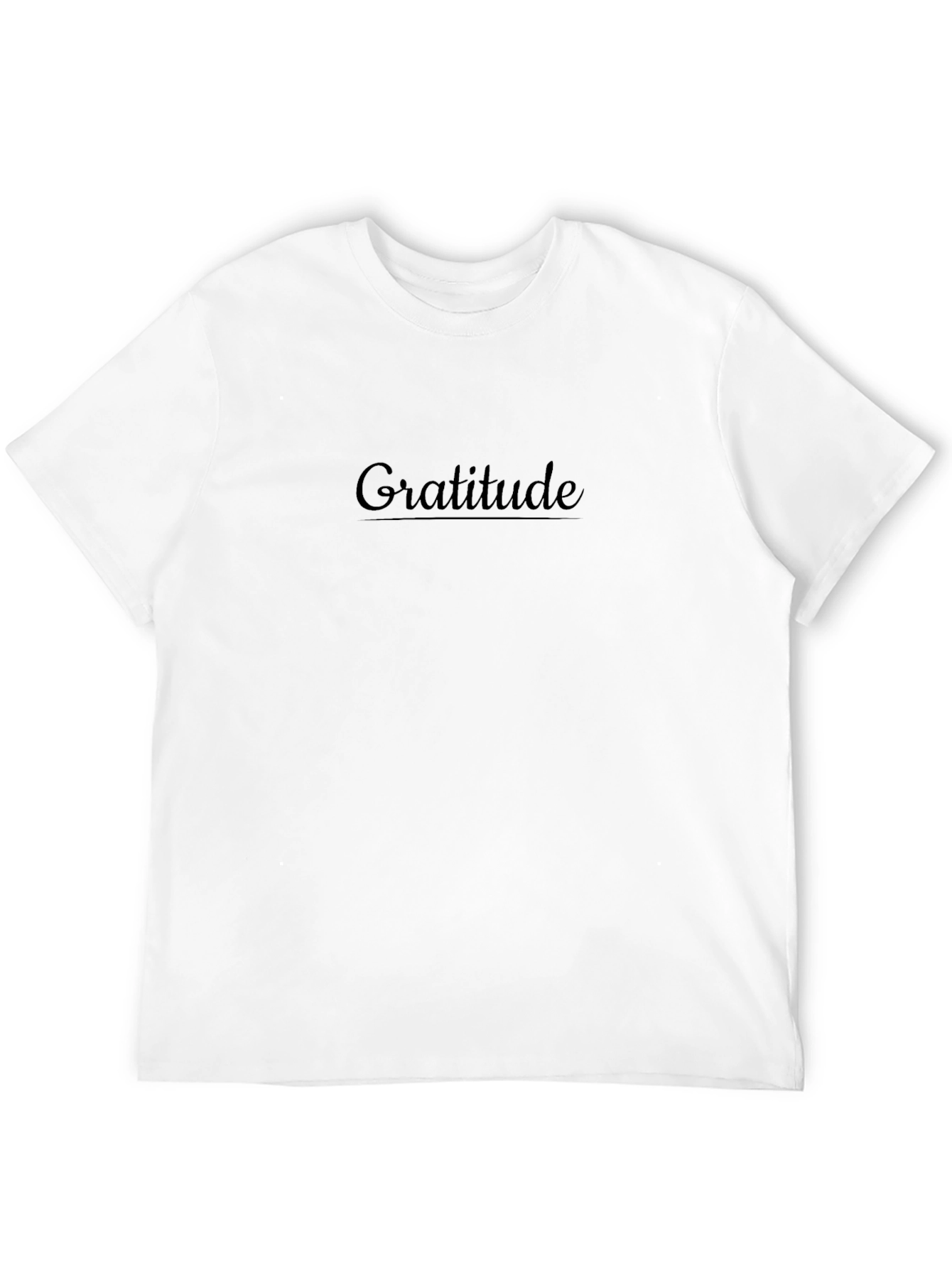 Gratitude Graphic Tee - Black Crewneck Shirt
