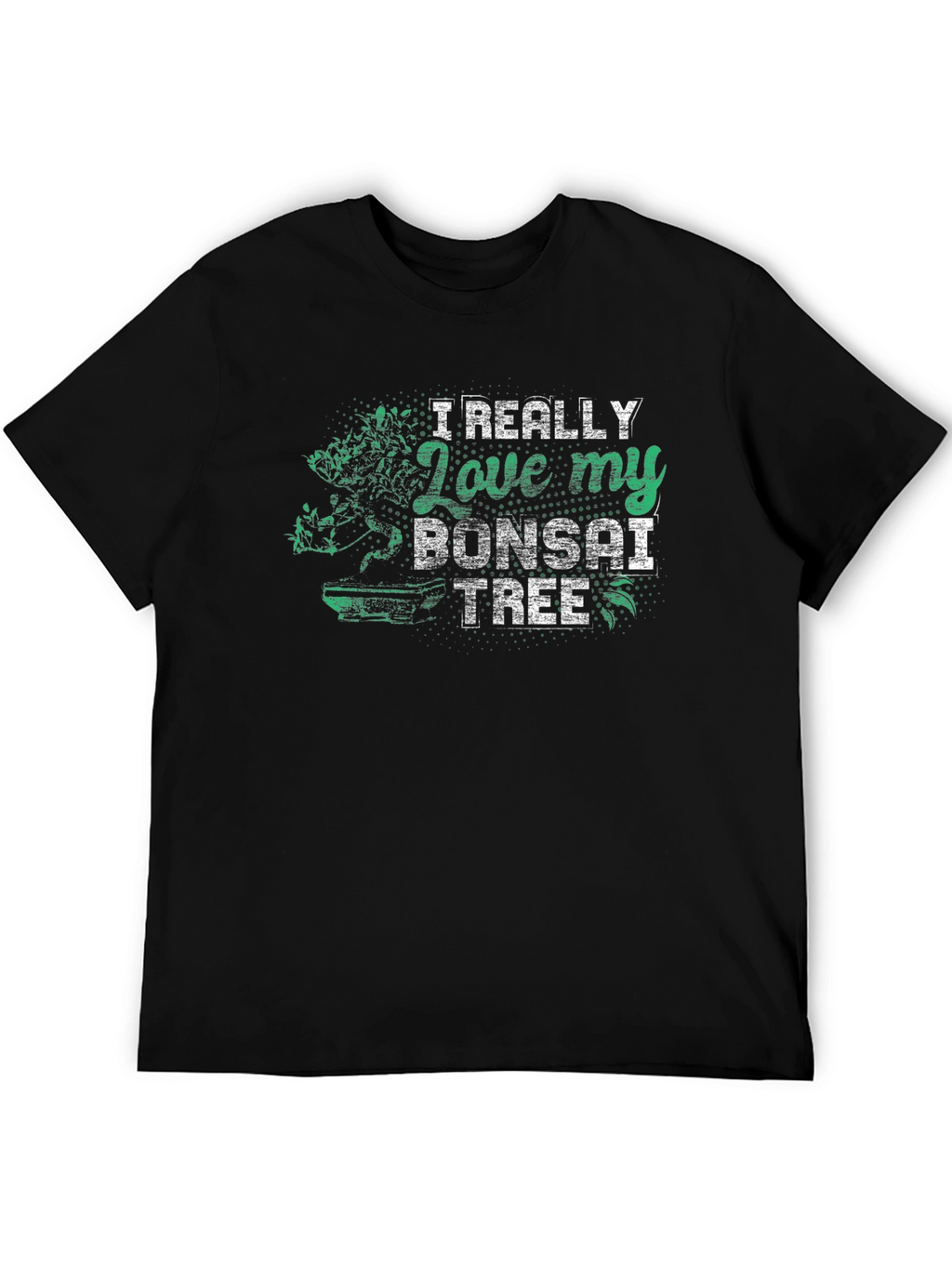 Bonsai Tree Lover Black T-Shirt