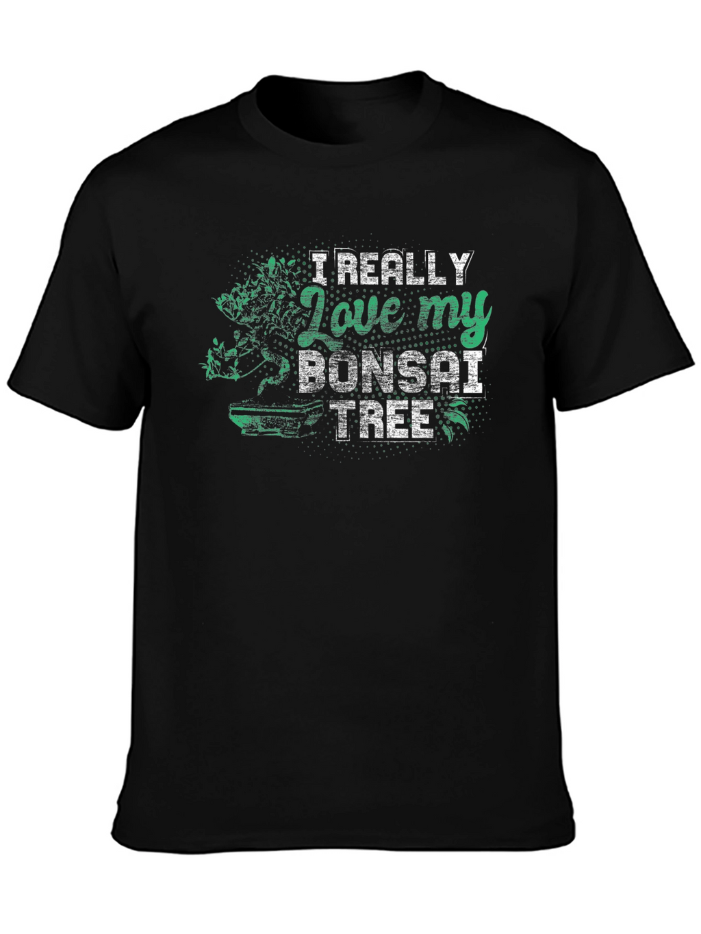Bonsai Tree Lover Black T-Shirt