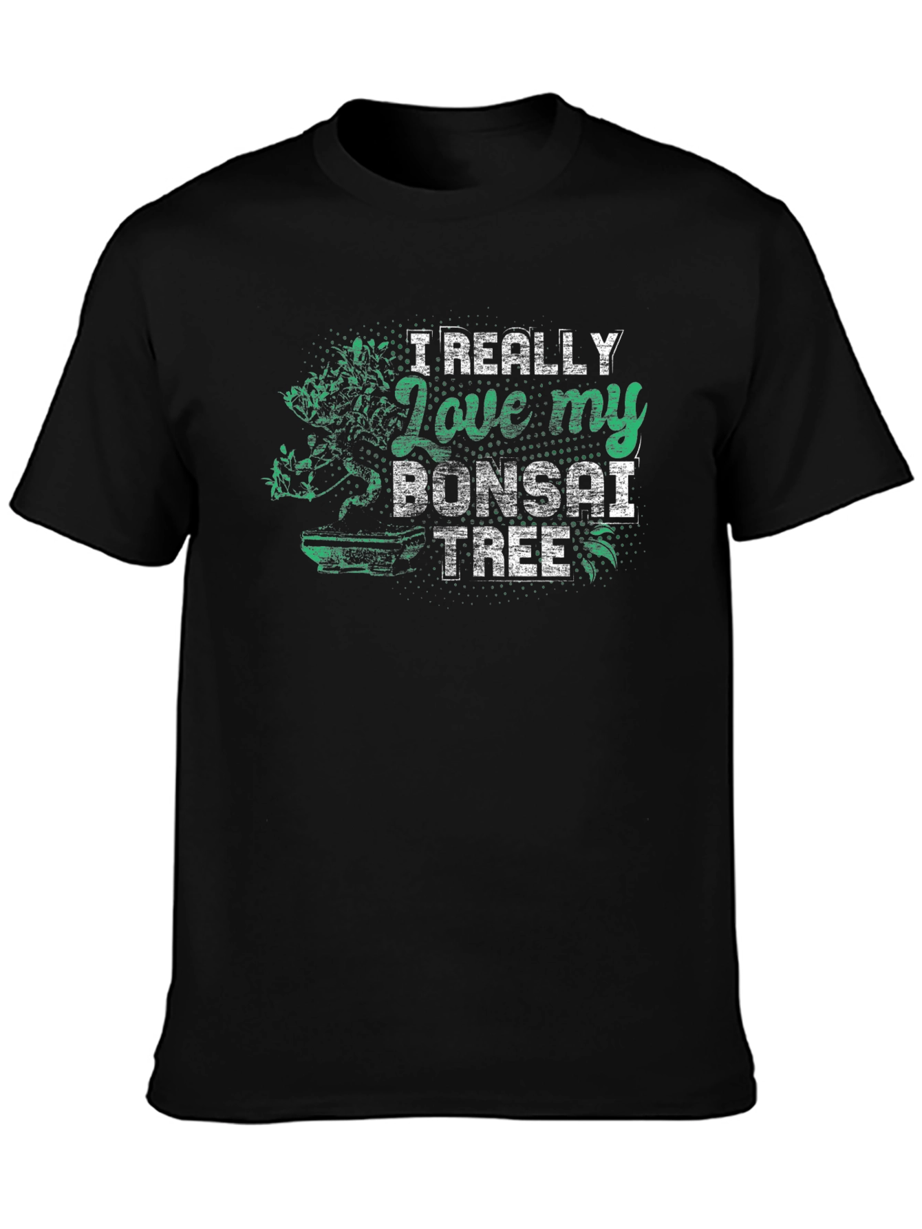 Bonsai Tree Lover Black T-Shirt