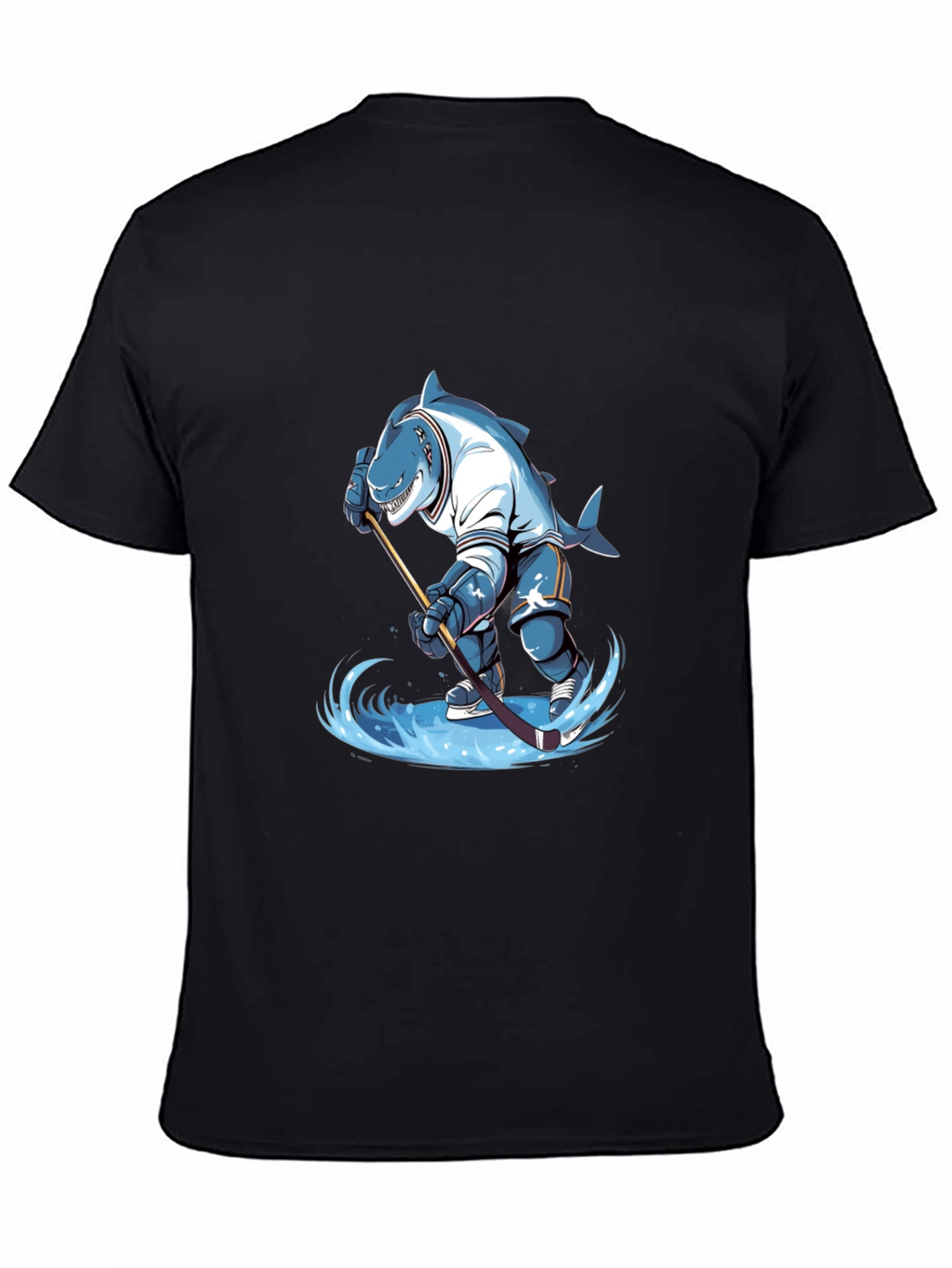 Shark Hockey Player Graphic Tee