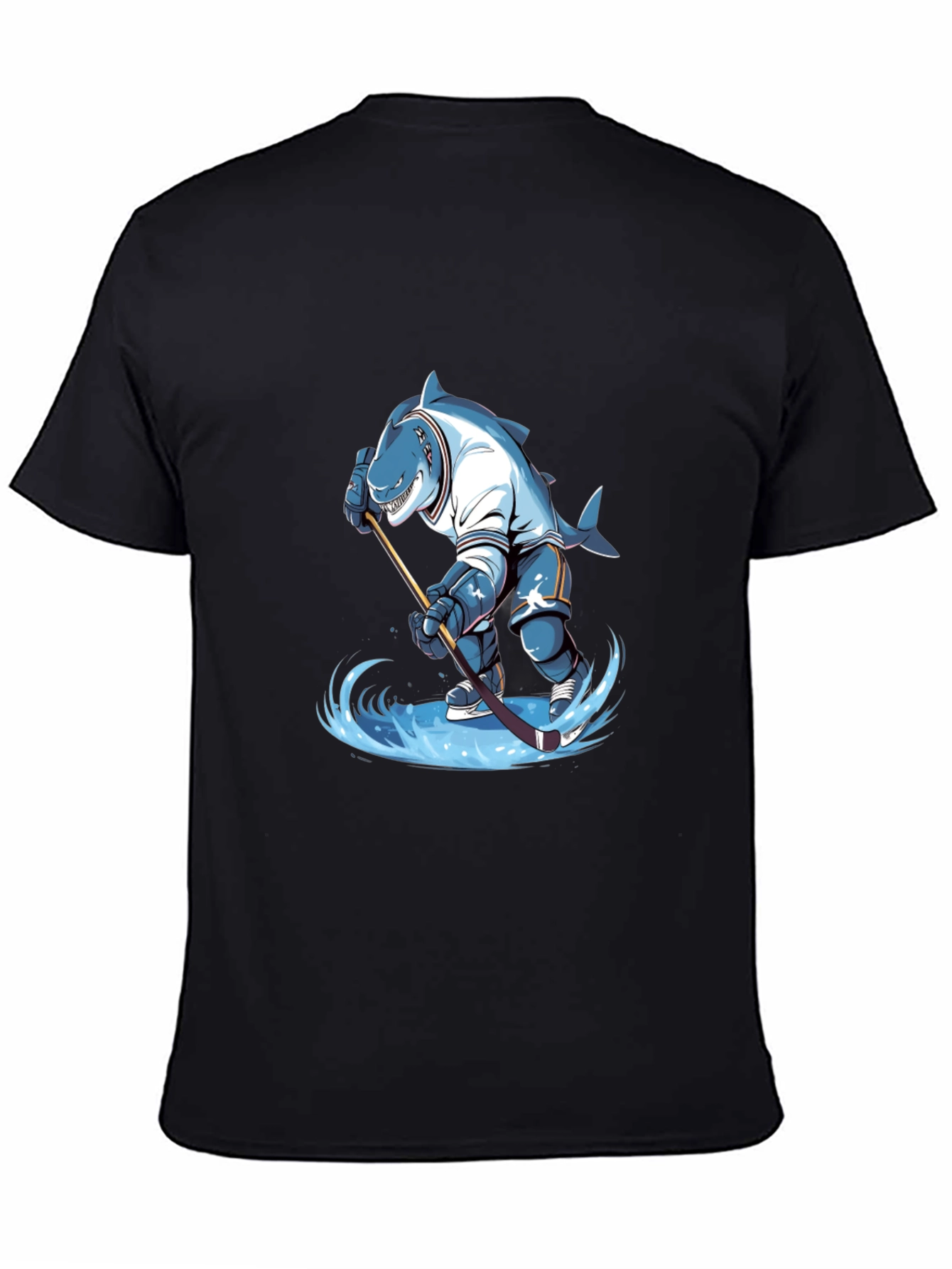 Shark Hockey Player Graphic Tee