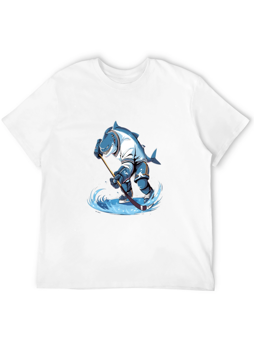 Shark Hockey Player Graphic Tee